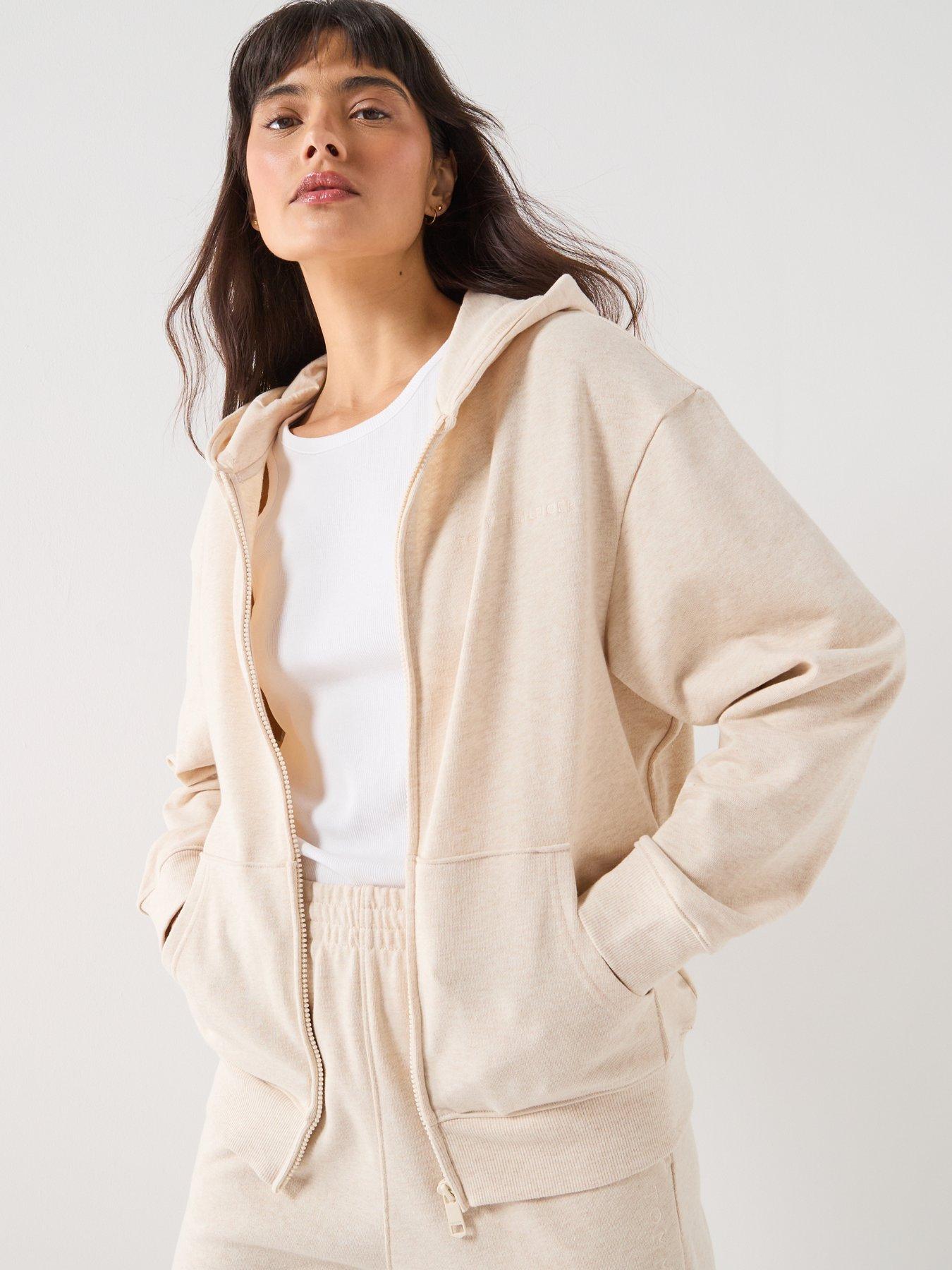 Image 6 of 6 of Tommy Hilfiger Full Zip Hoodie - Beige