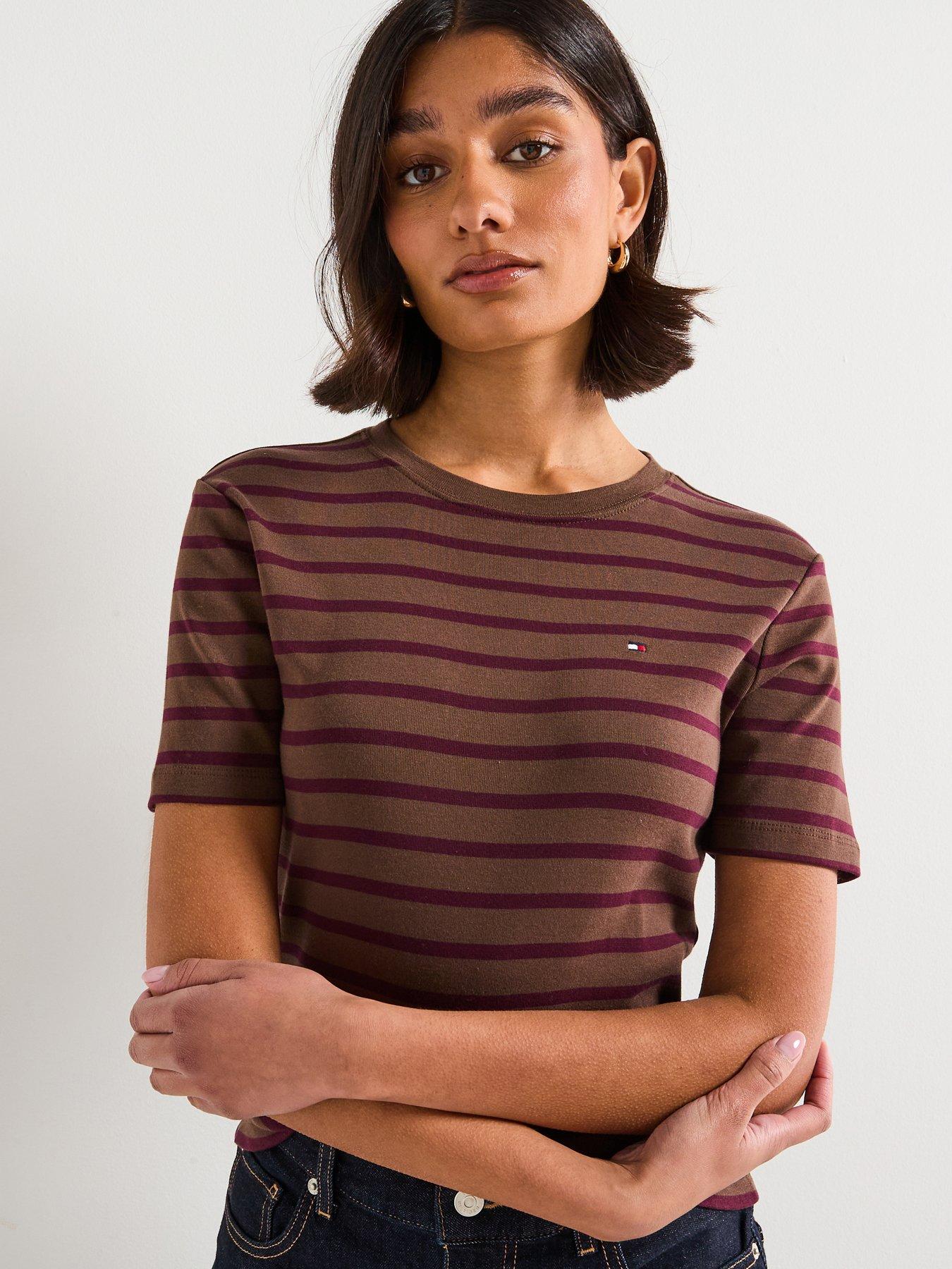 Tommy Hilfiger Striped Slim Fit T-Shirt - Multi