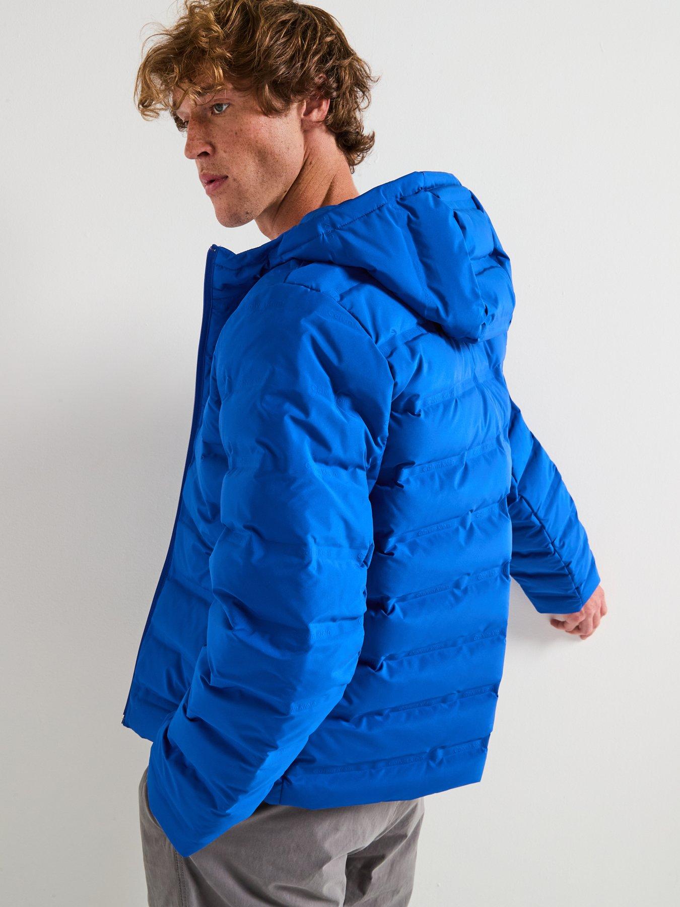Image 2 of 4 of Calvin Klein Packable Embossed Logo Quilted Jacket - Bright Blue