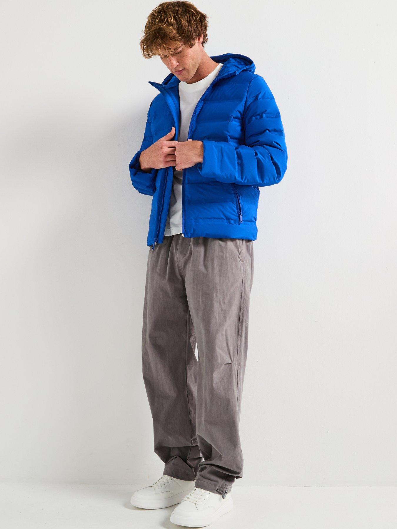 Image 4 of 4 of Calvin Klein Packable Embossed Logo Quilted Jacket - Bright Blue