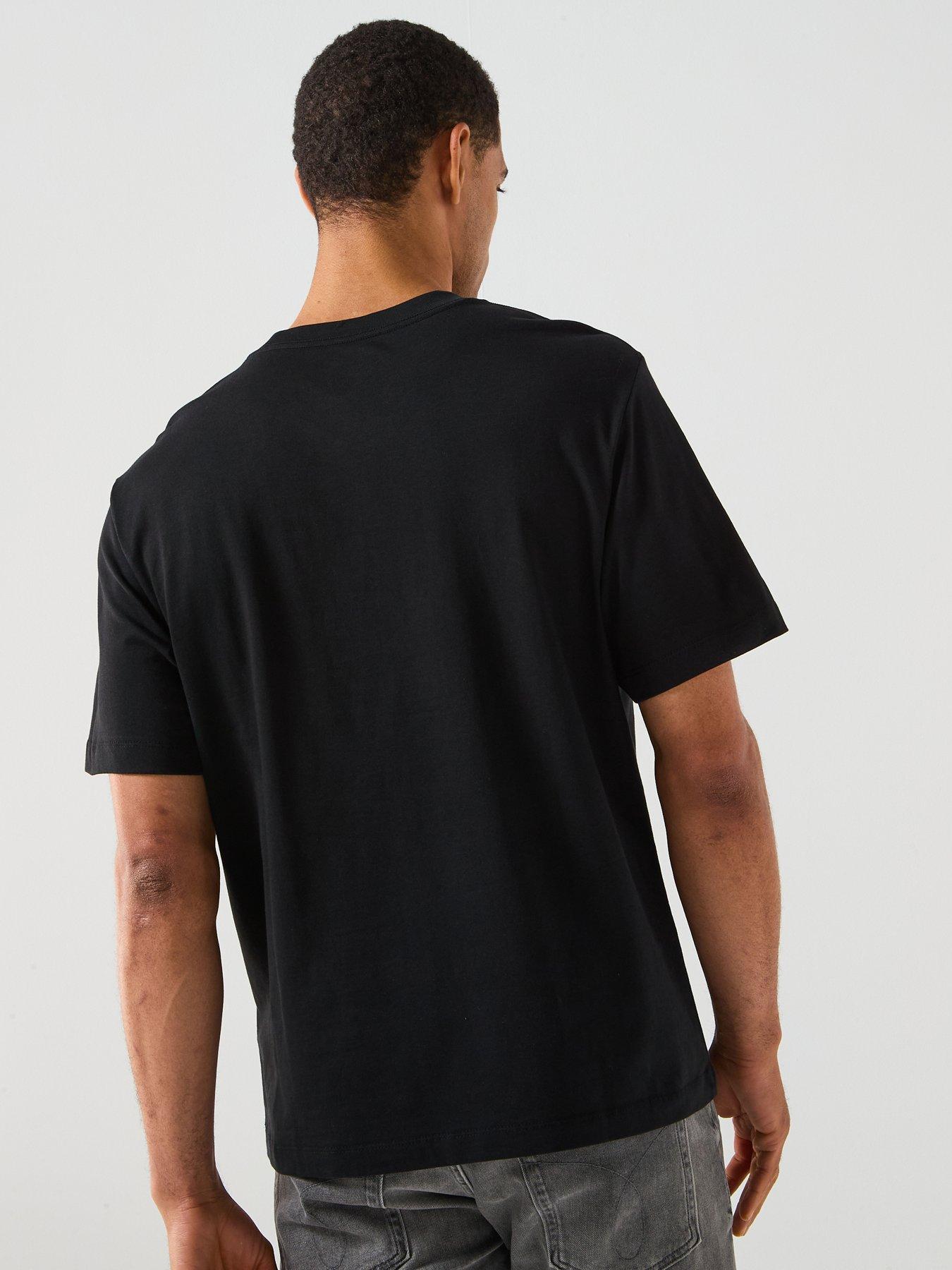 Image 2 of 5 of Calvin Klein Cursive Graphic Logo T-Shirt - Black
