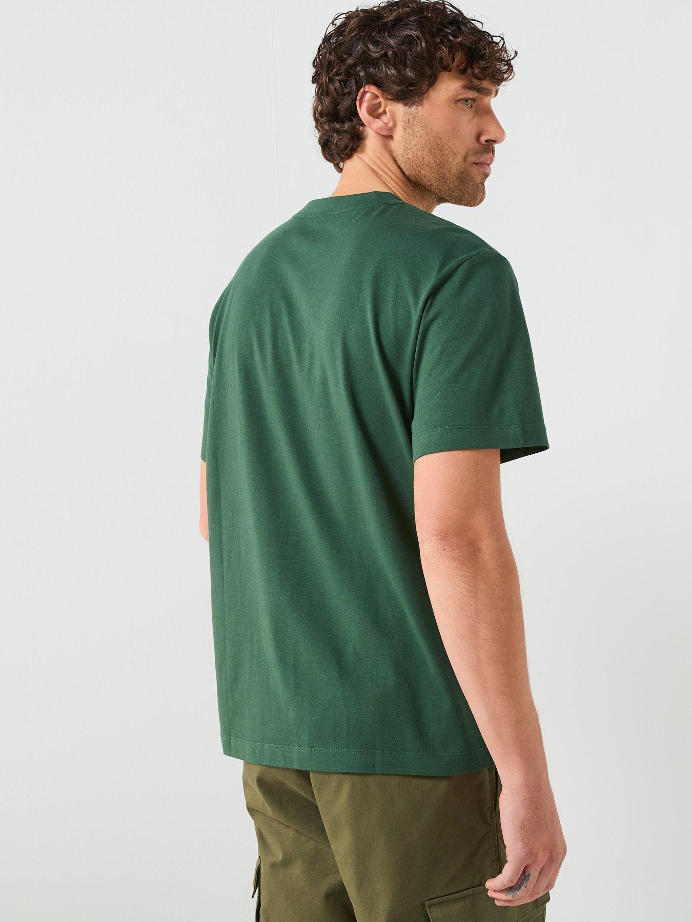 Image 2 of 6 of Calvin Klein Ck Overlap Logo Graphic T-Shirt - Dark Green
