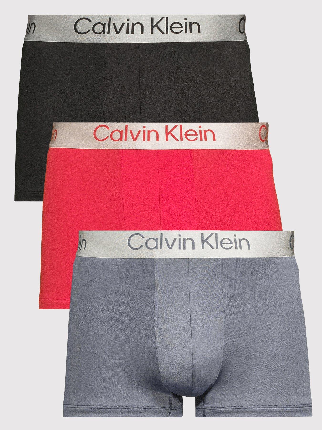Calvin Klein Underwear 3 Pack Brushed Microfibre Trunks - Assorted