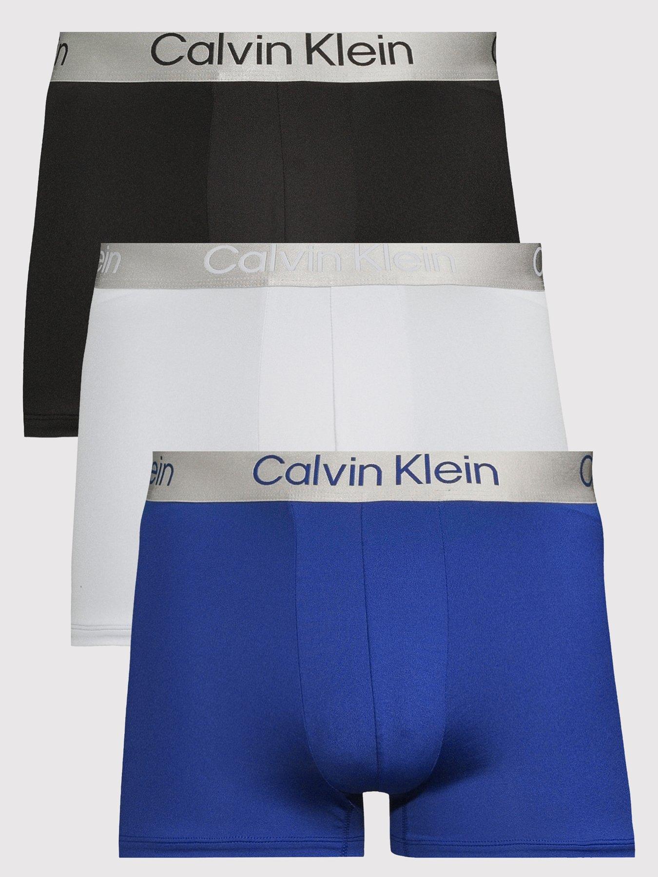 Calvin Klein Underwear 3 Pack Brushed Microfibre Trunks - Assorted