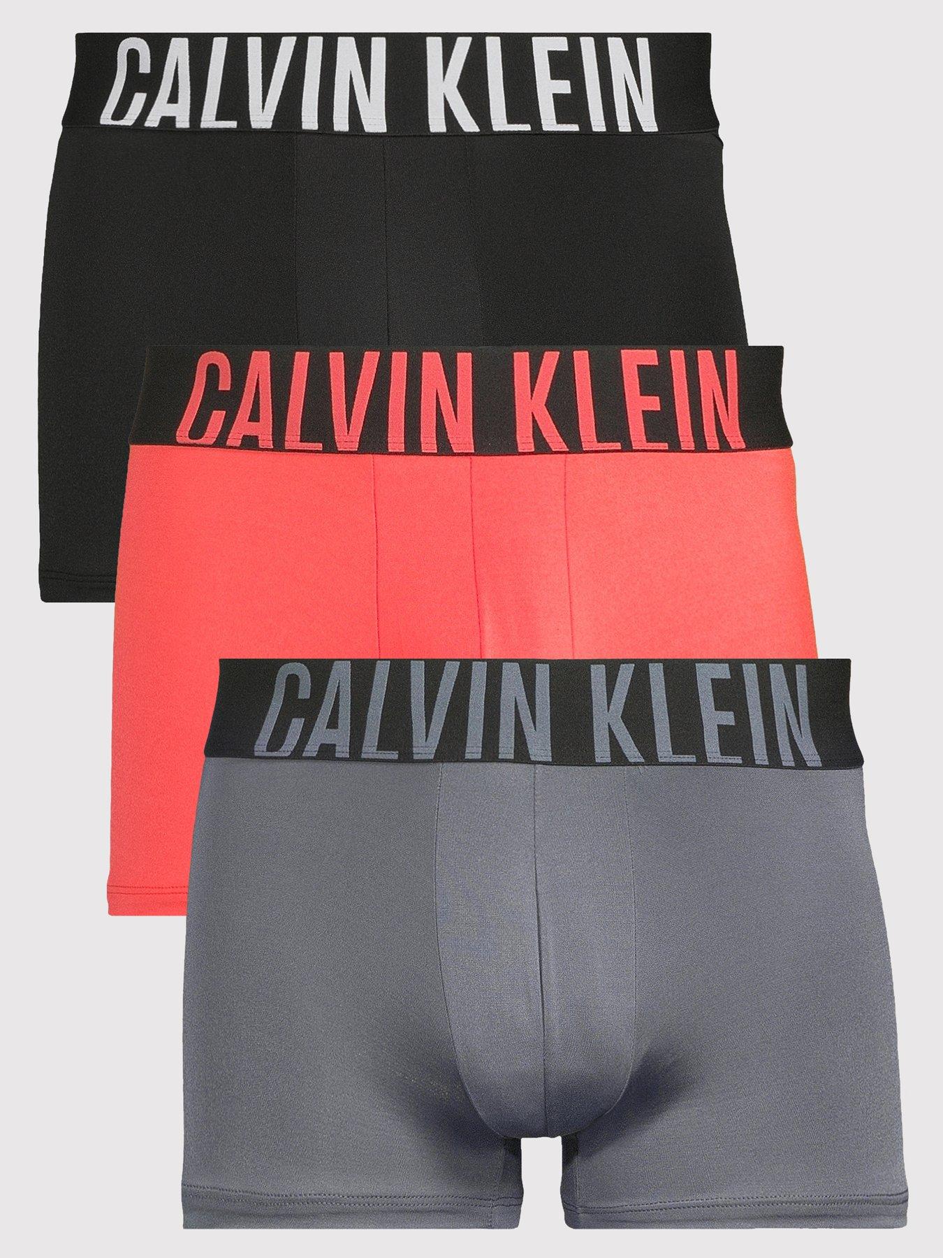 Calvin Klein Underwear 3 Pack Intense Power Microfibre Trunks - Assorted