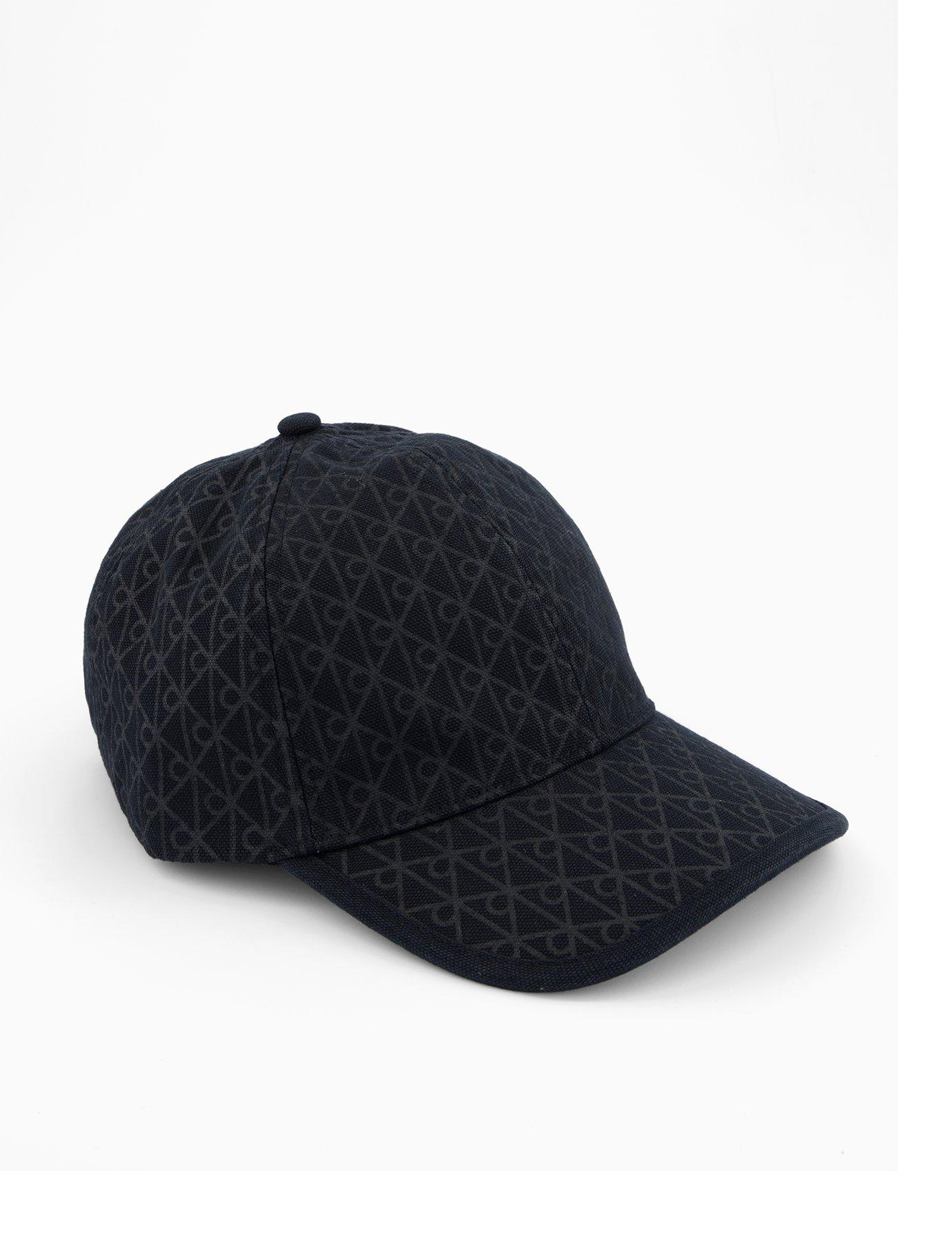 undefined Emblem Print Leather Patch Cap - Grey