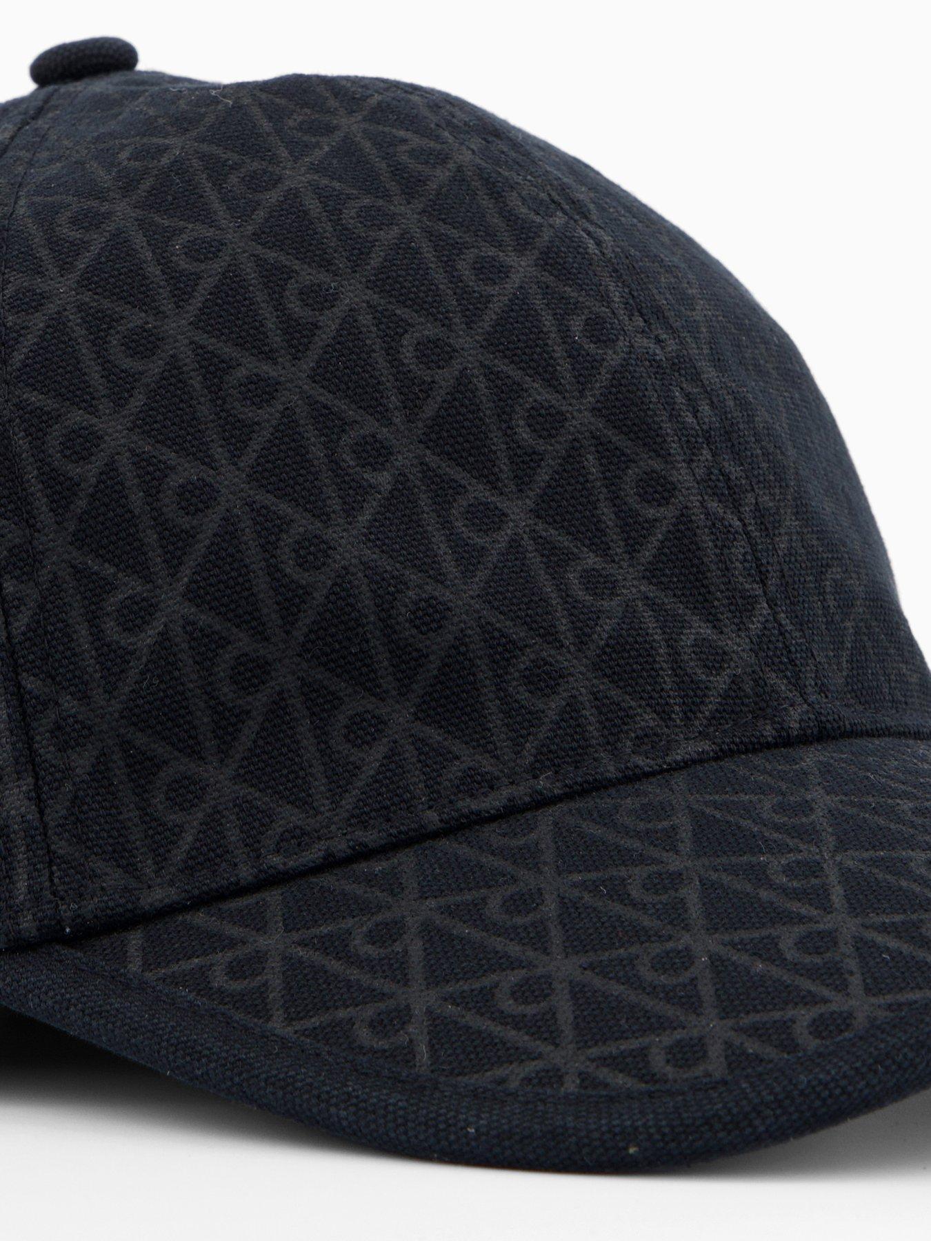 Image 3 of 4 of Calvin Klein Emblem Print Leather Patch Cap - Grey