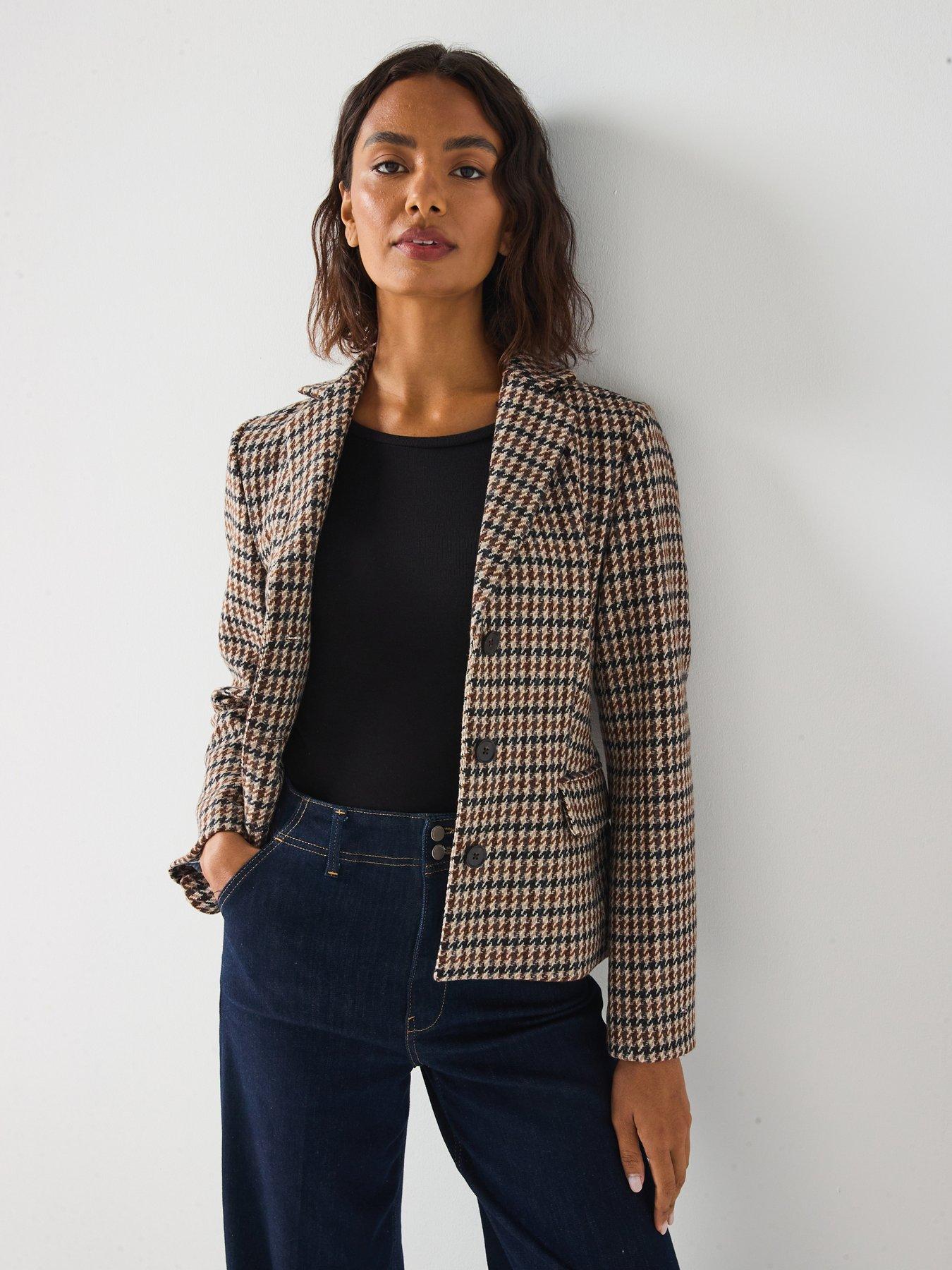 Tommy Hilfiger Heritage Check Tailored Blazer - Brown