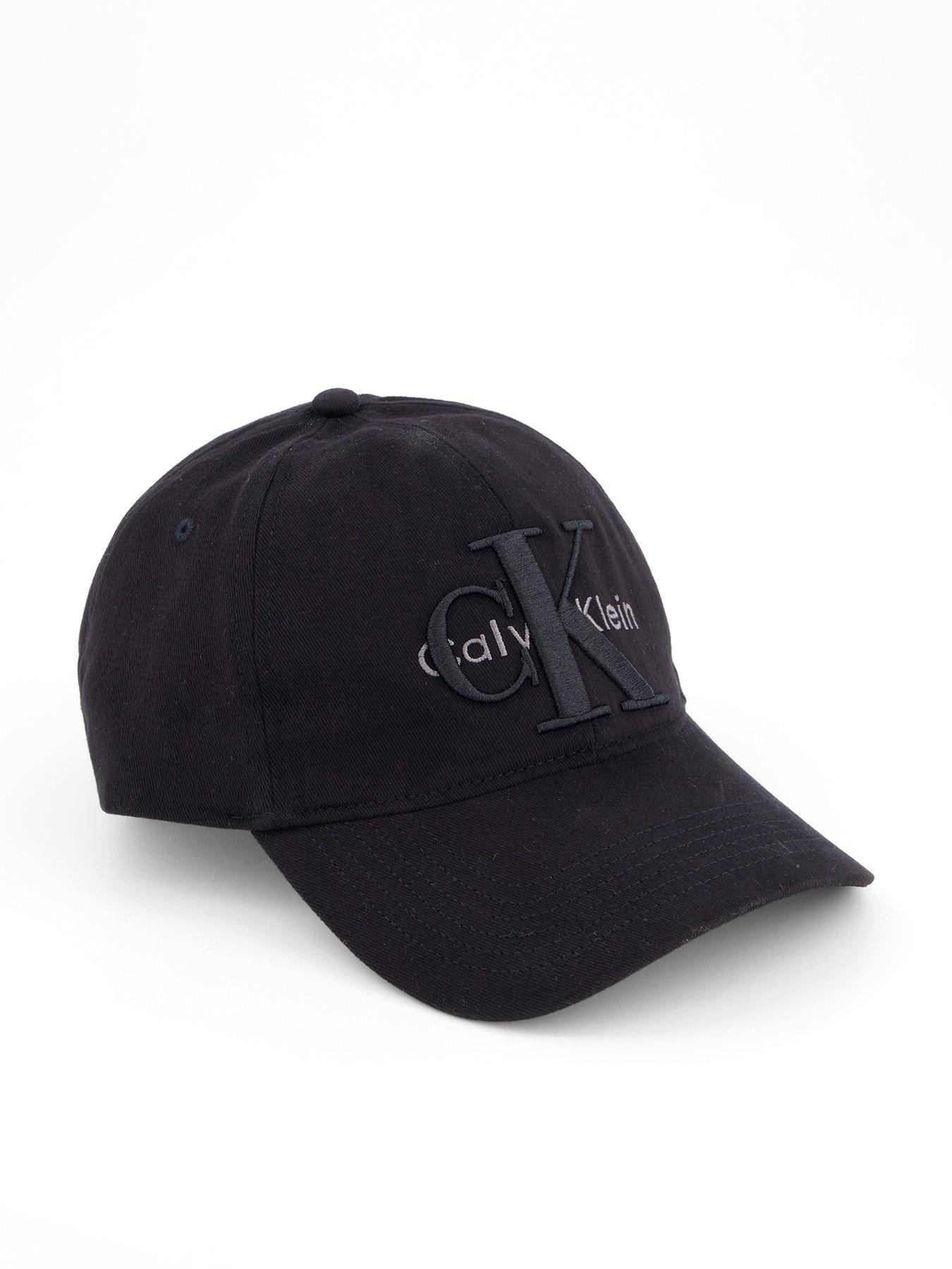 Image 1 of 4 of Calvin Klein Large Layered Monologo Cap - Black