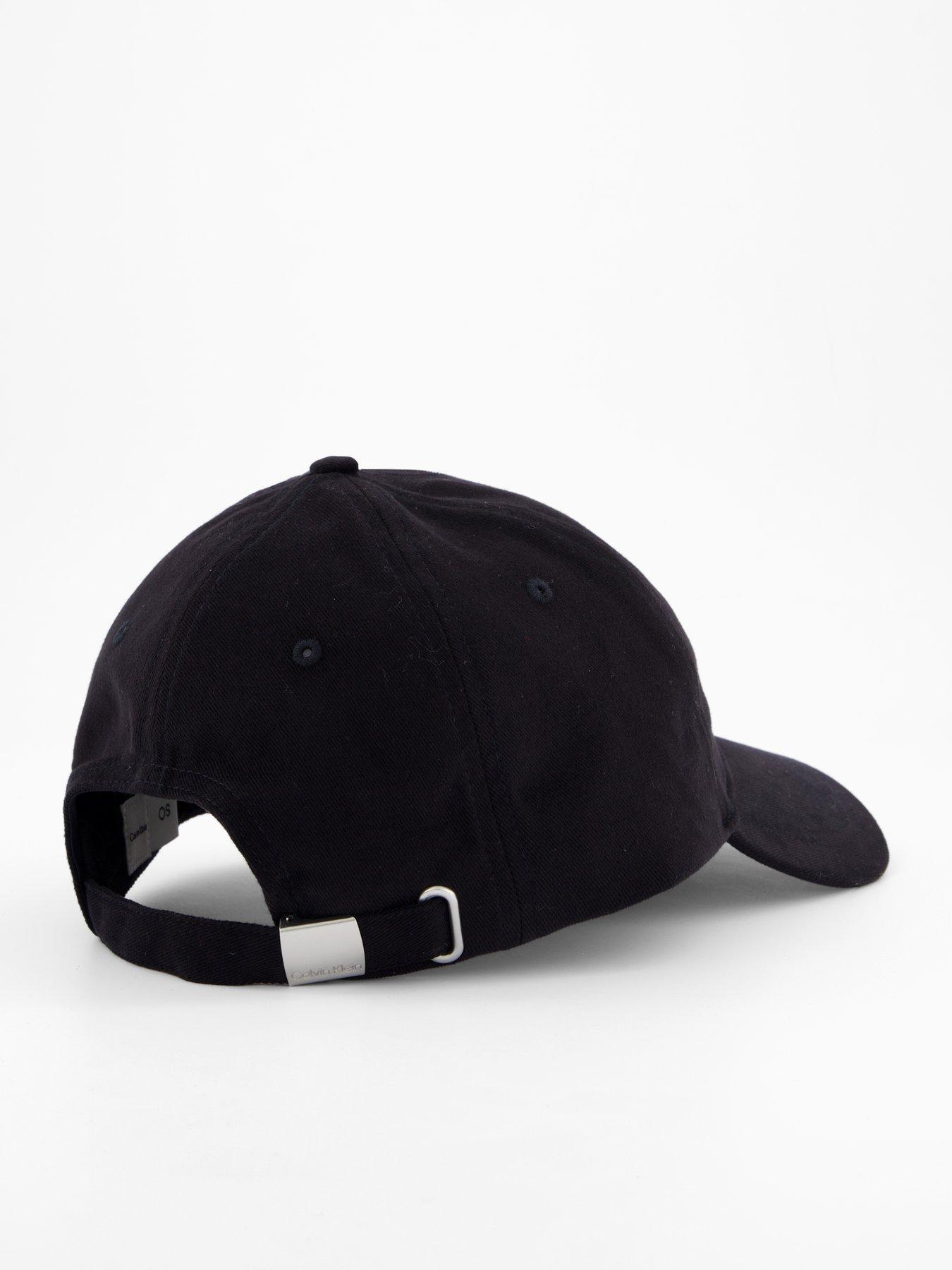 Image 4 of 4 of Calvin Klein Large Layered Monologo Cap - Black
