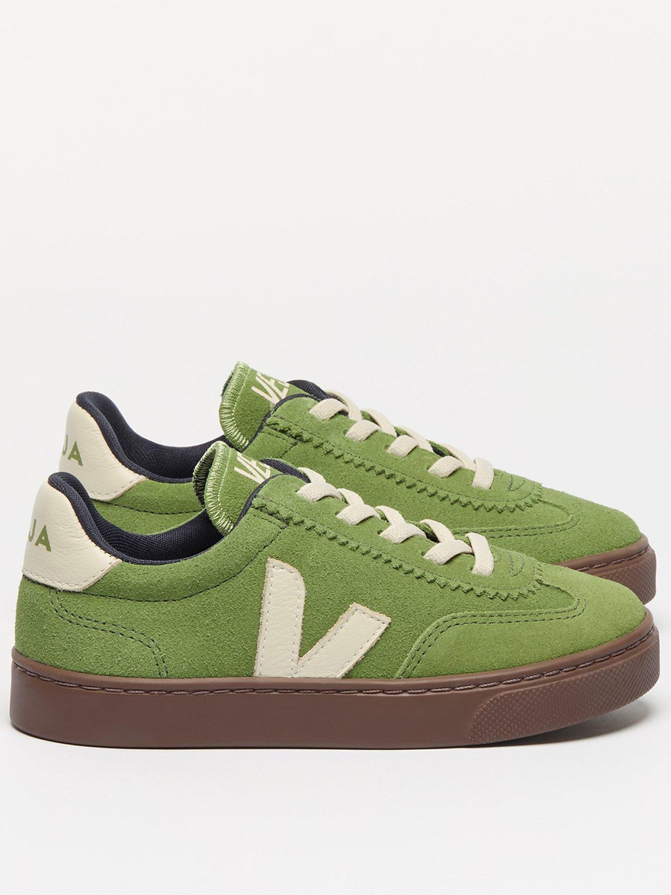 veja-kids-small-volley-suede-trainers-green