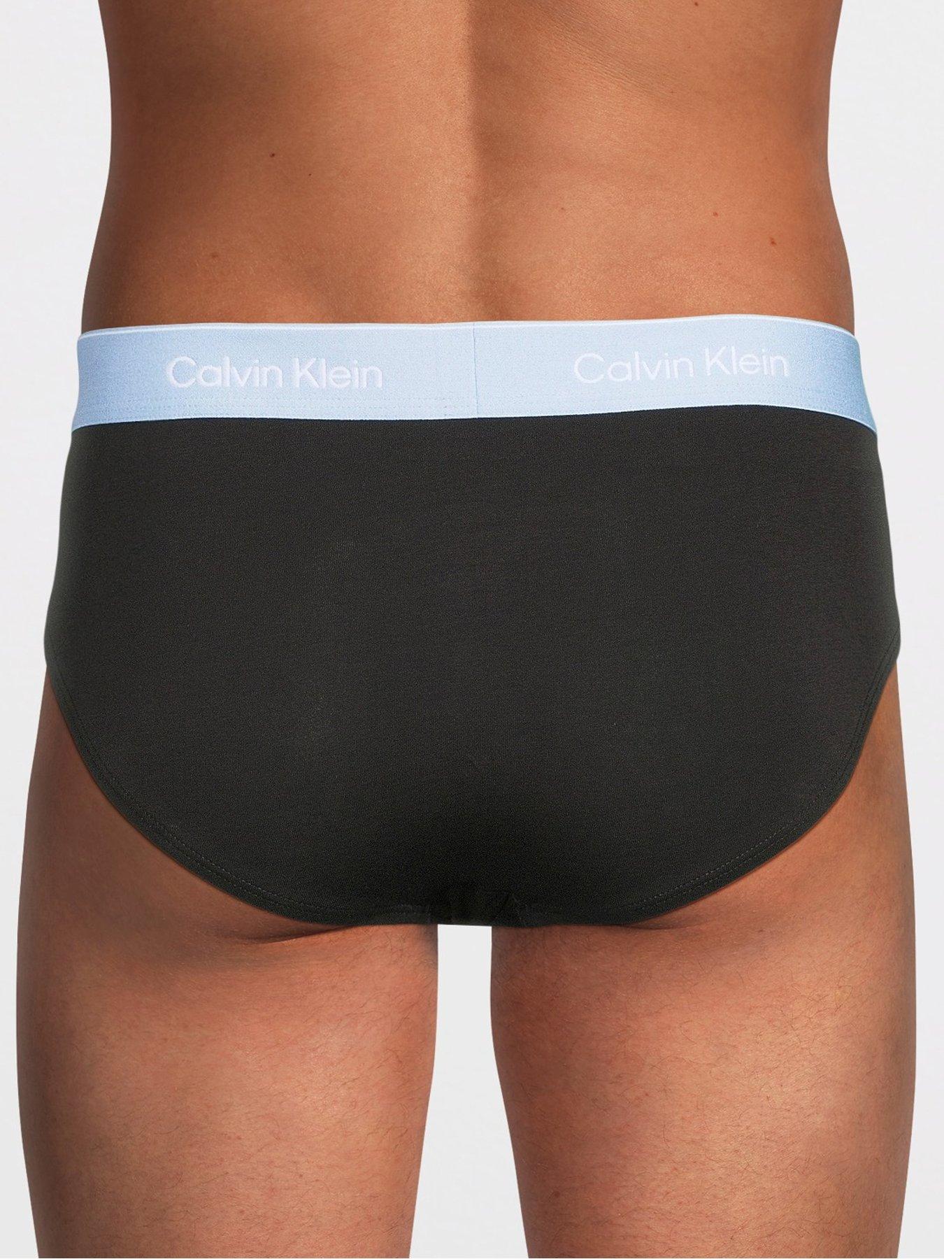 Image 3 of 3 of Calvin Klein Underwear 3 Pack Icon Cotton Stretch Hip Briefs - Black