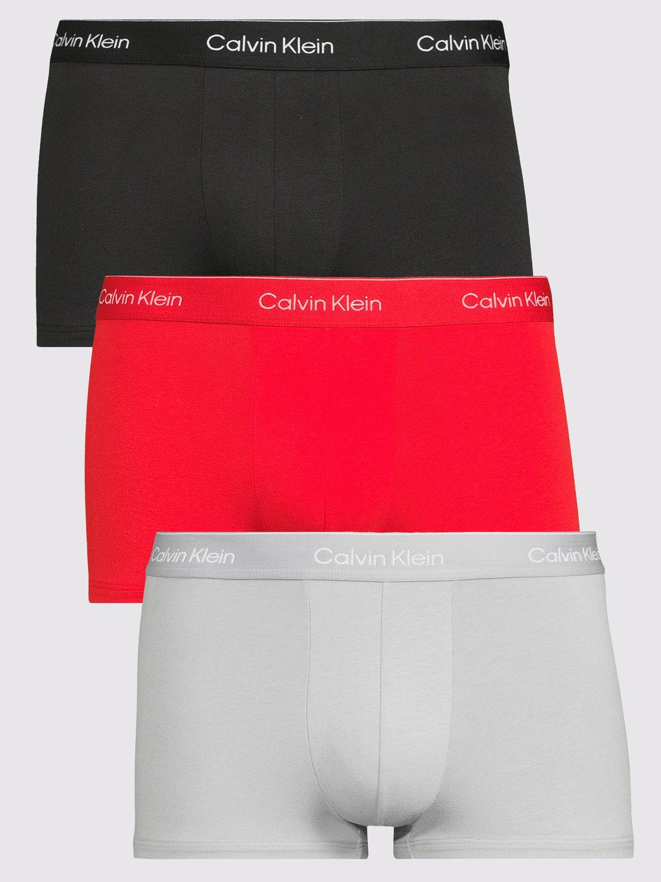 Calvin Klein Underwear 3 Packs Icon Cotton Stretch Low Rise Trunks - Assorted