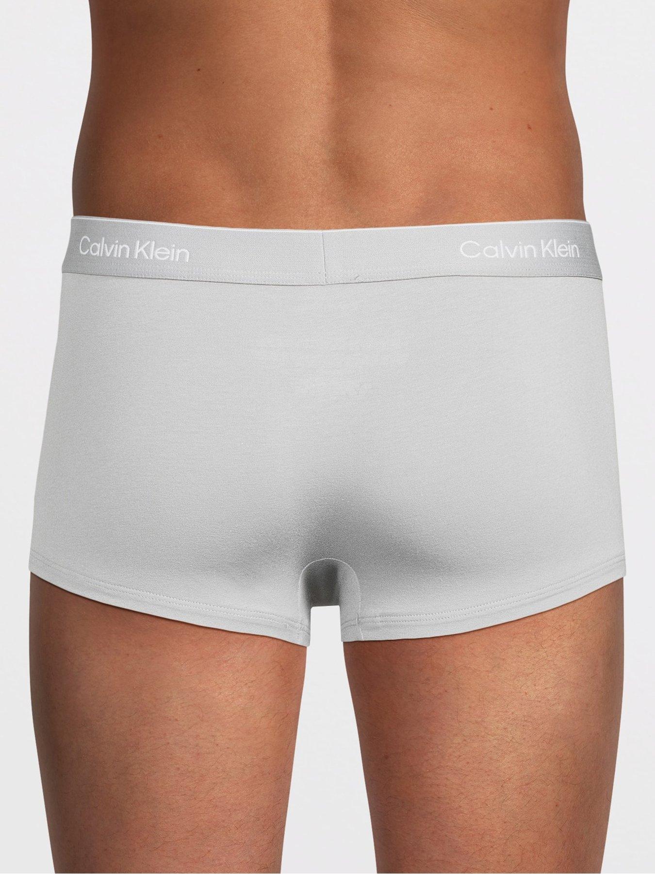 Image 3 of 3 of Calvin Klein Underwear 3 Packs Icon Cotton Stretch Low Rise Trunks - Assorted