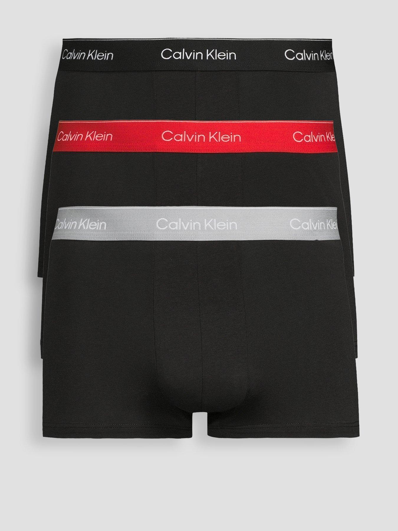 front image of calvin-klein-underwear-3-pack-icon-cotton-stretch-low-rise-trunks-assorted