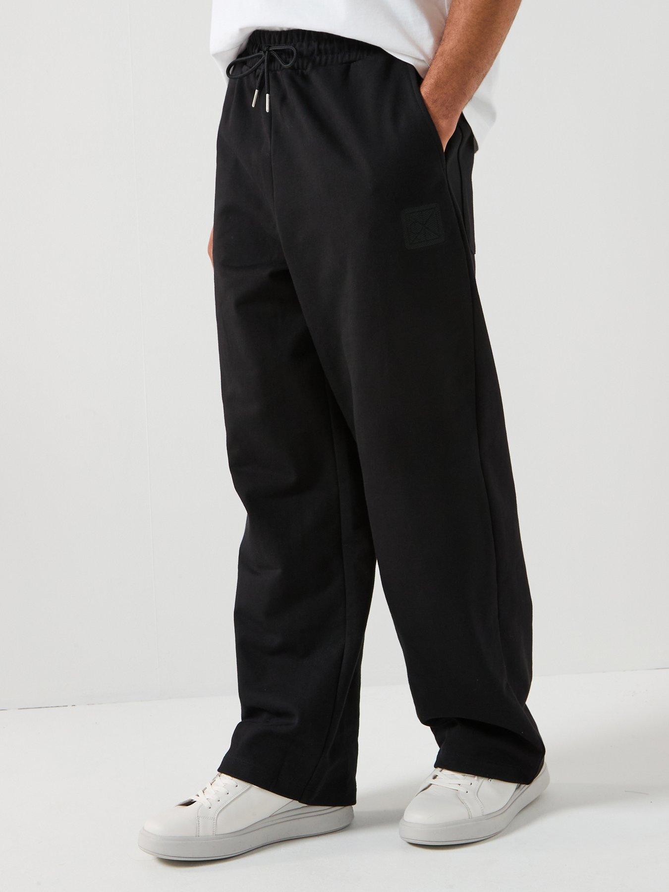Calvin Klein Calvin Klein Premium Terry Ck Emblem Joggers - Black
