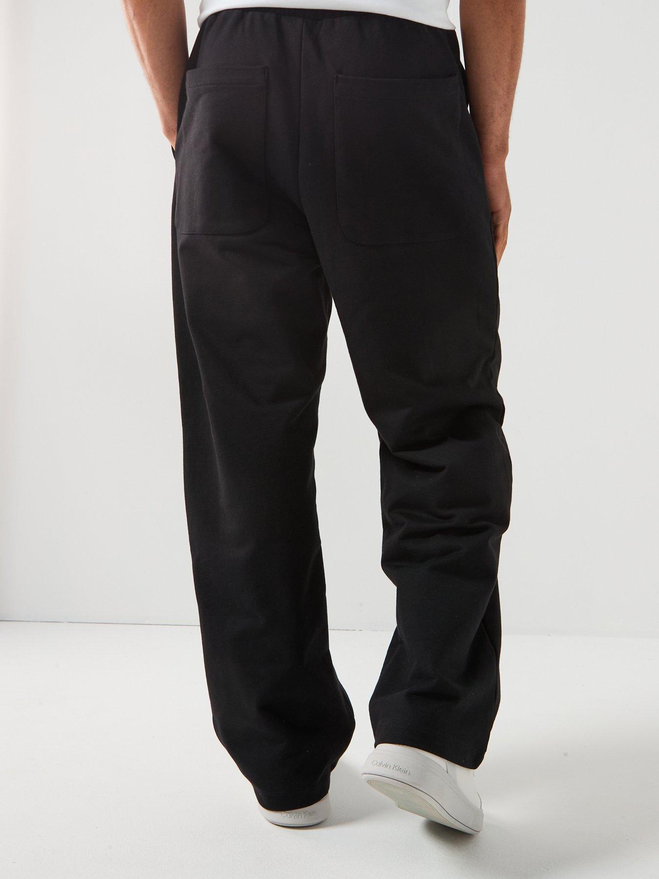  image of calvin-klein-premium-terry-ck-emblem-joggers-black