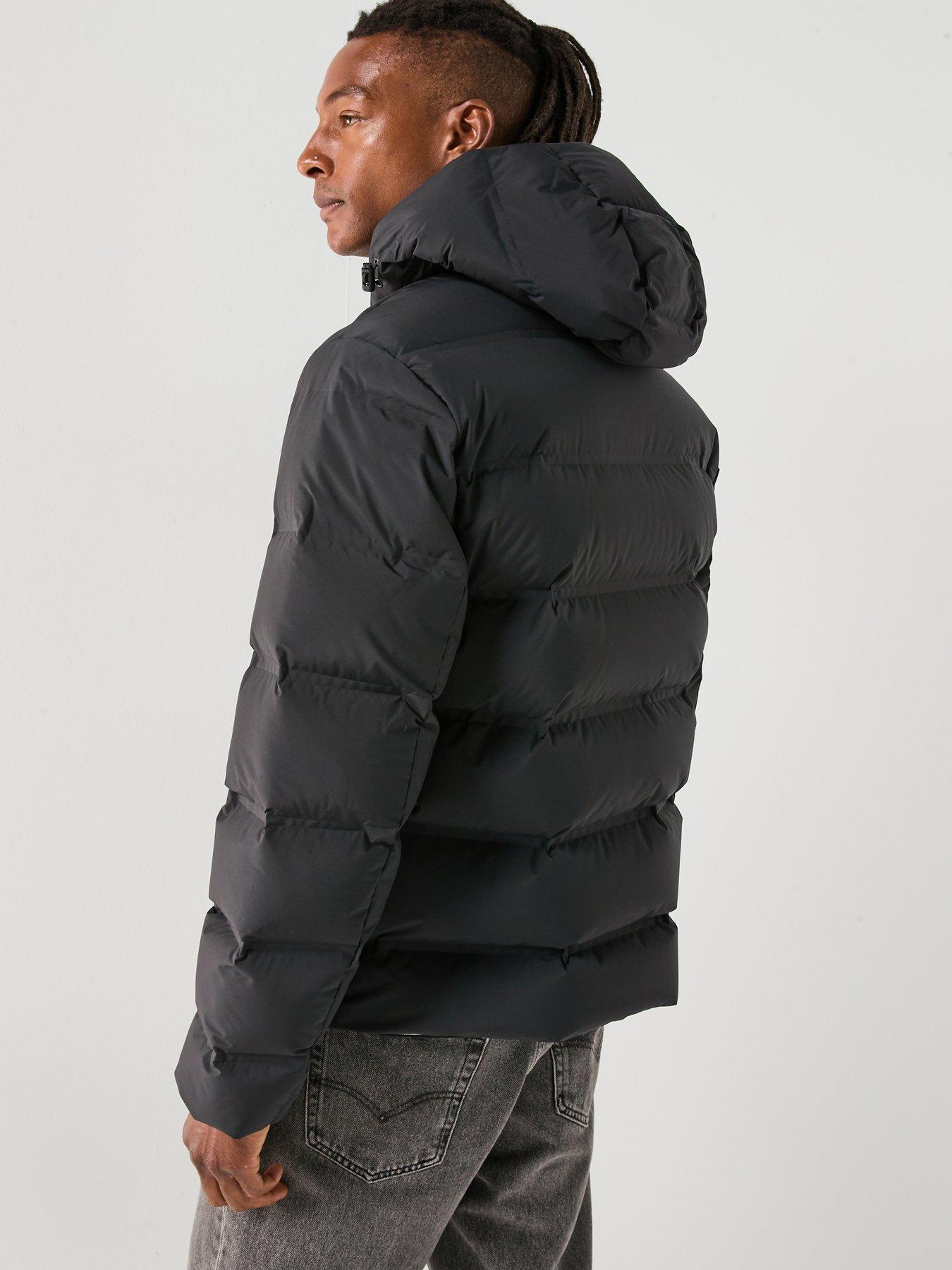 Image 2 of 6 of Calvin Klein Hooded Quilted Puffer Jacket - Black