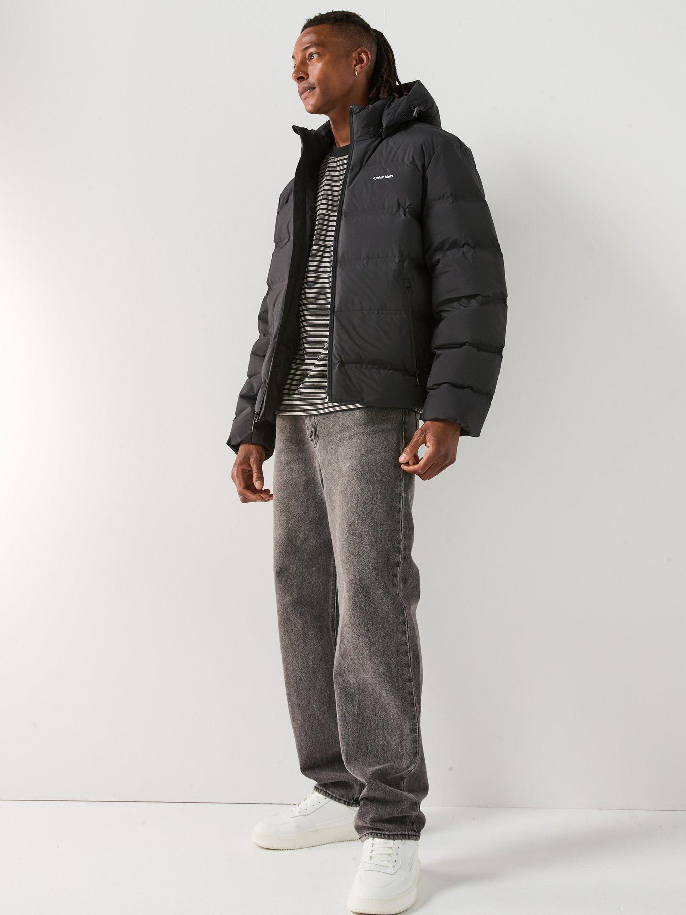 Image 3 of 6 of Calvin Klein Hooded Quilted Puffer Jacket - Black
