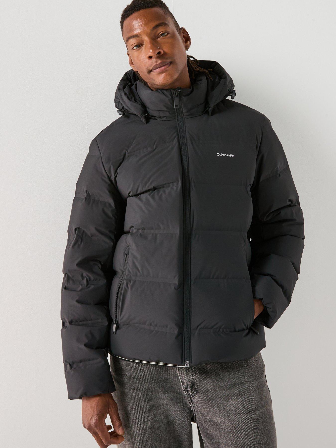 Image 5 of 6 of Calvin Klein Hooded Quilted Puffer Jacket - Black