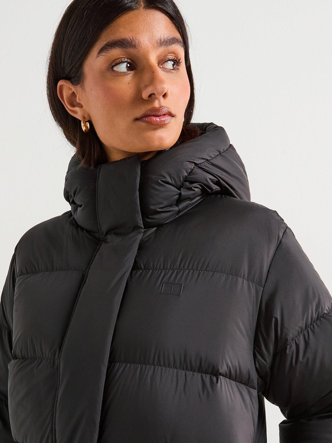  image of tommy-hilfiger-modern-down-padded-coat-black