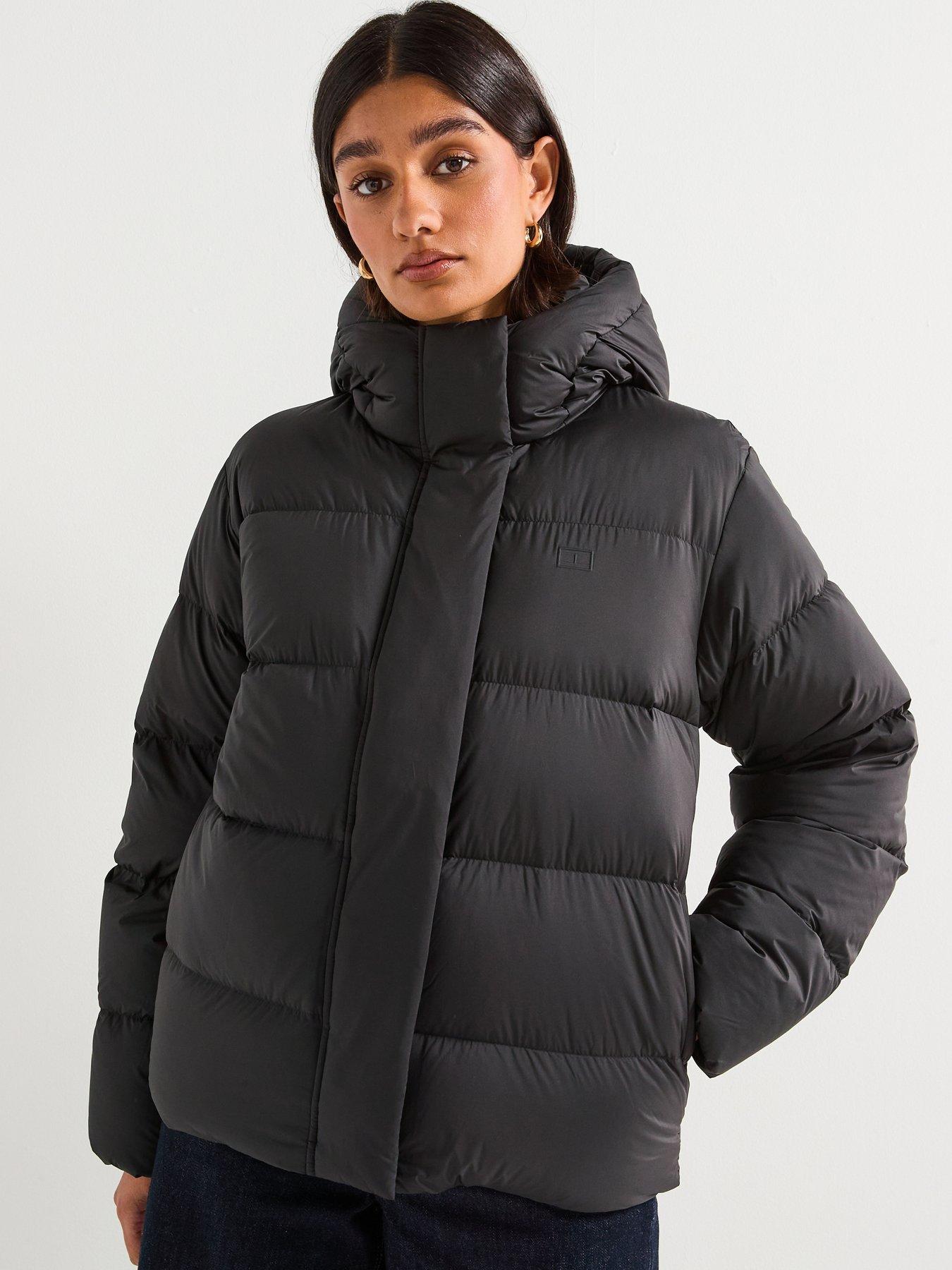  image of tommy-hilfiger-modern-down-padded-coat-black
