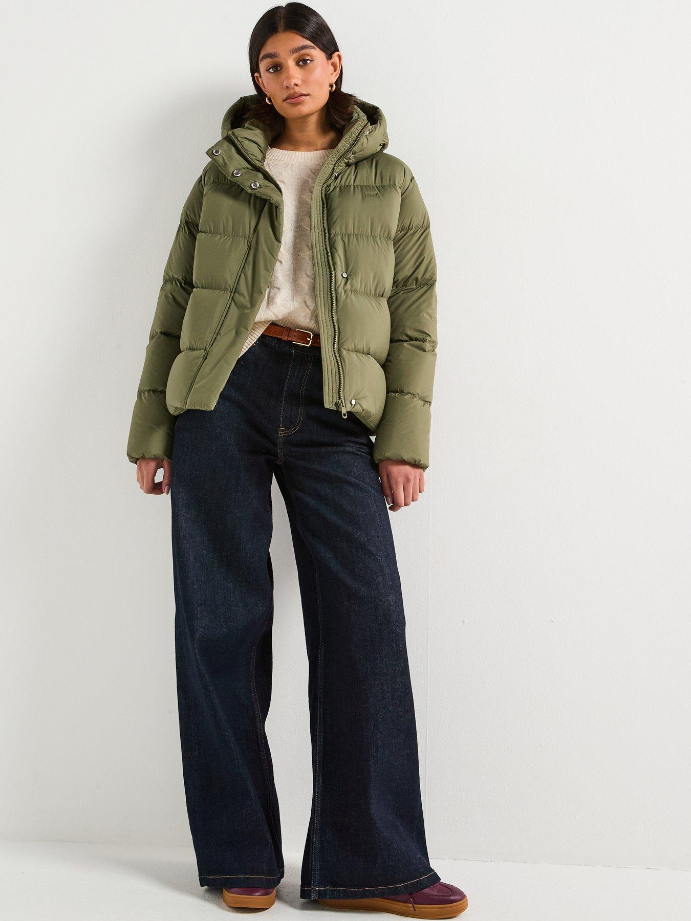 Image 3 of 6 of Tommy Hilfiger Modern Down Padded Coat - Green