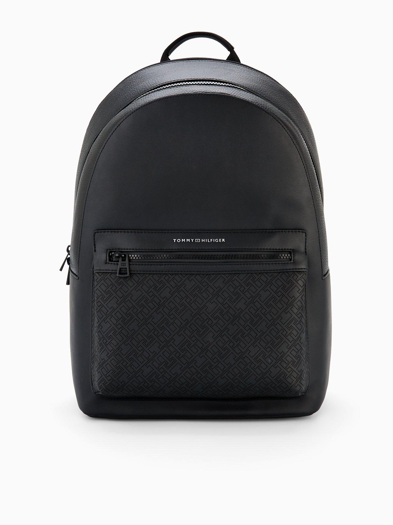 undefined Th Monogram Backpack - Black