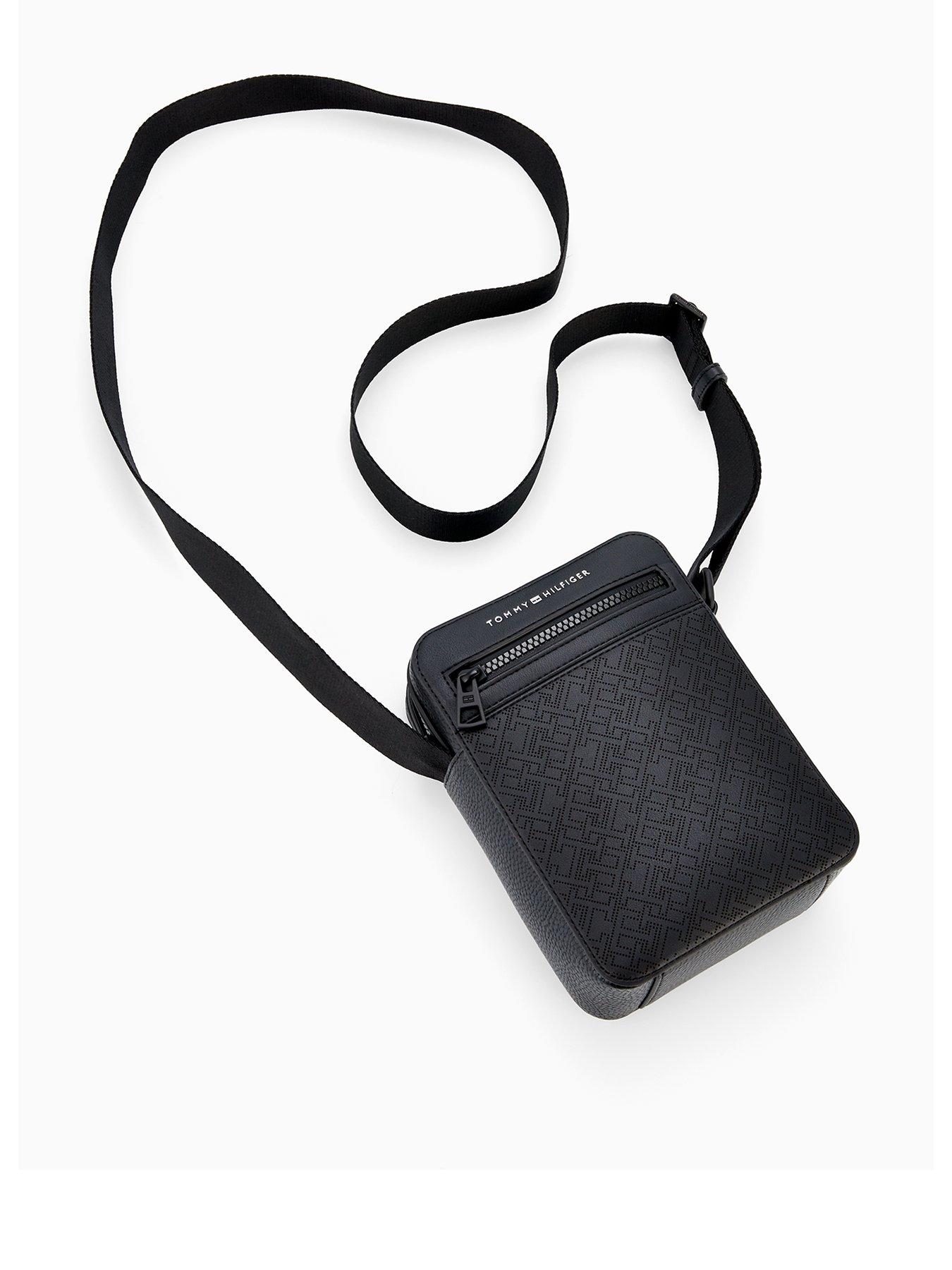 Image 2 of 4 of Tommy Hilfiger Th Monogram Mini Reporter Bag - Black