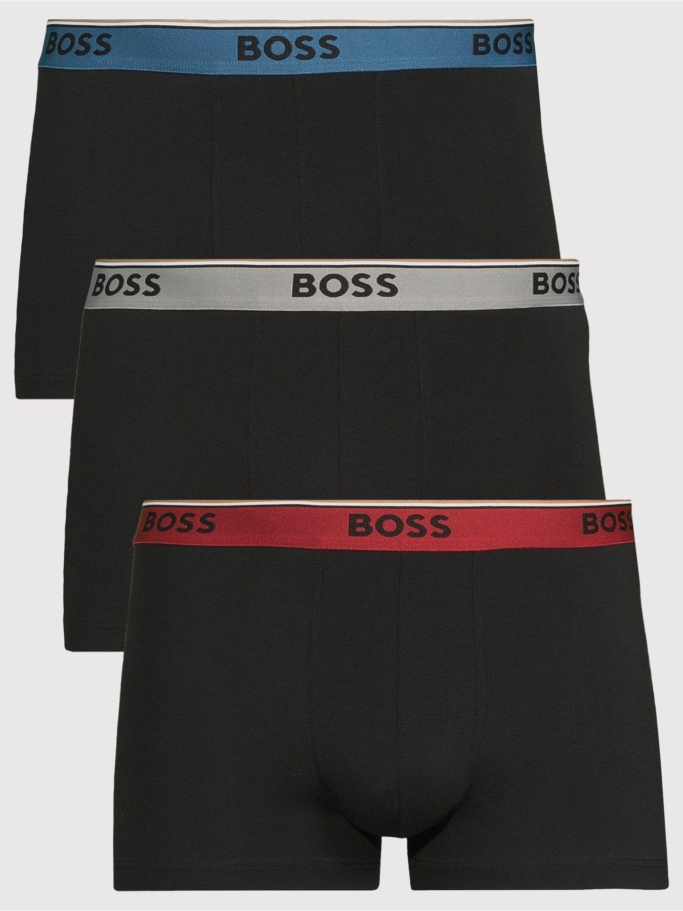 Image 1 of 3 of BOSS Bodywear 3 Pack Power Contrast Waistband Trunks - Assorted
