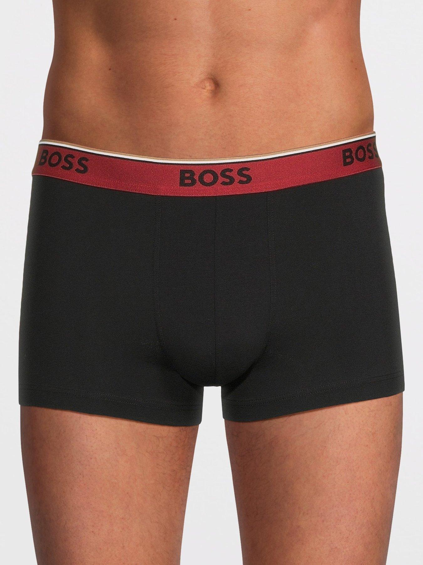 Image 2 of 3 of BOSS Bodywear 3 Pack Power Contrast Waistband Trunks - Assorted