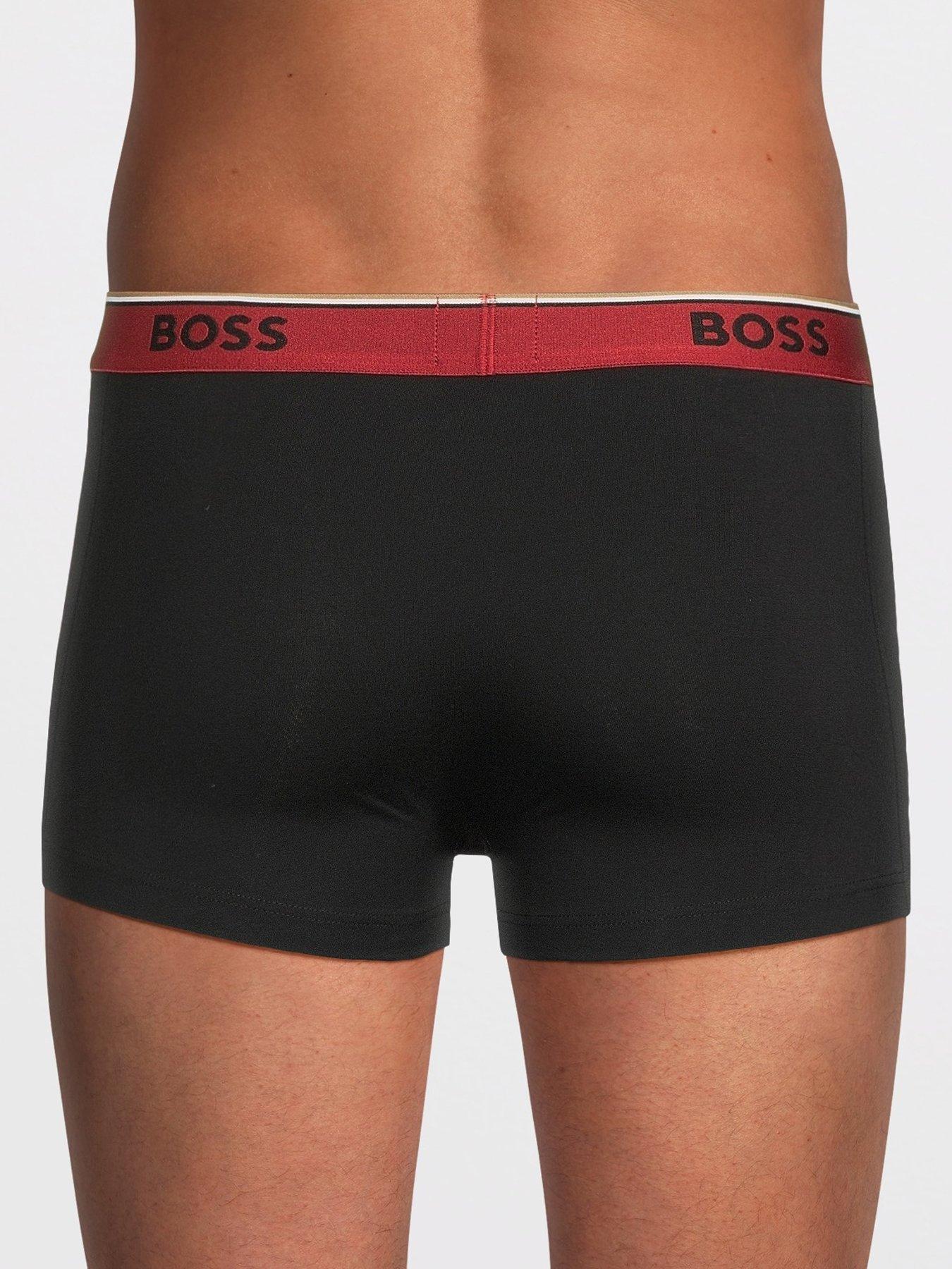 Image 3 of 3 of BOSS Bodywear 3 Pack Power Contrast Waistband Trunks - Assorted