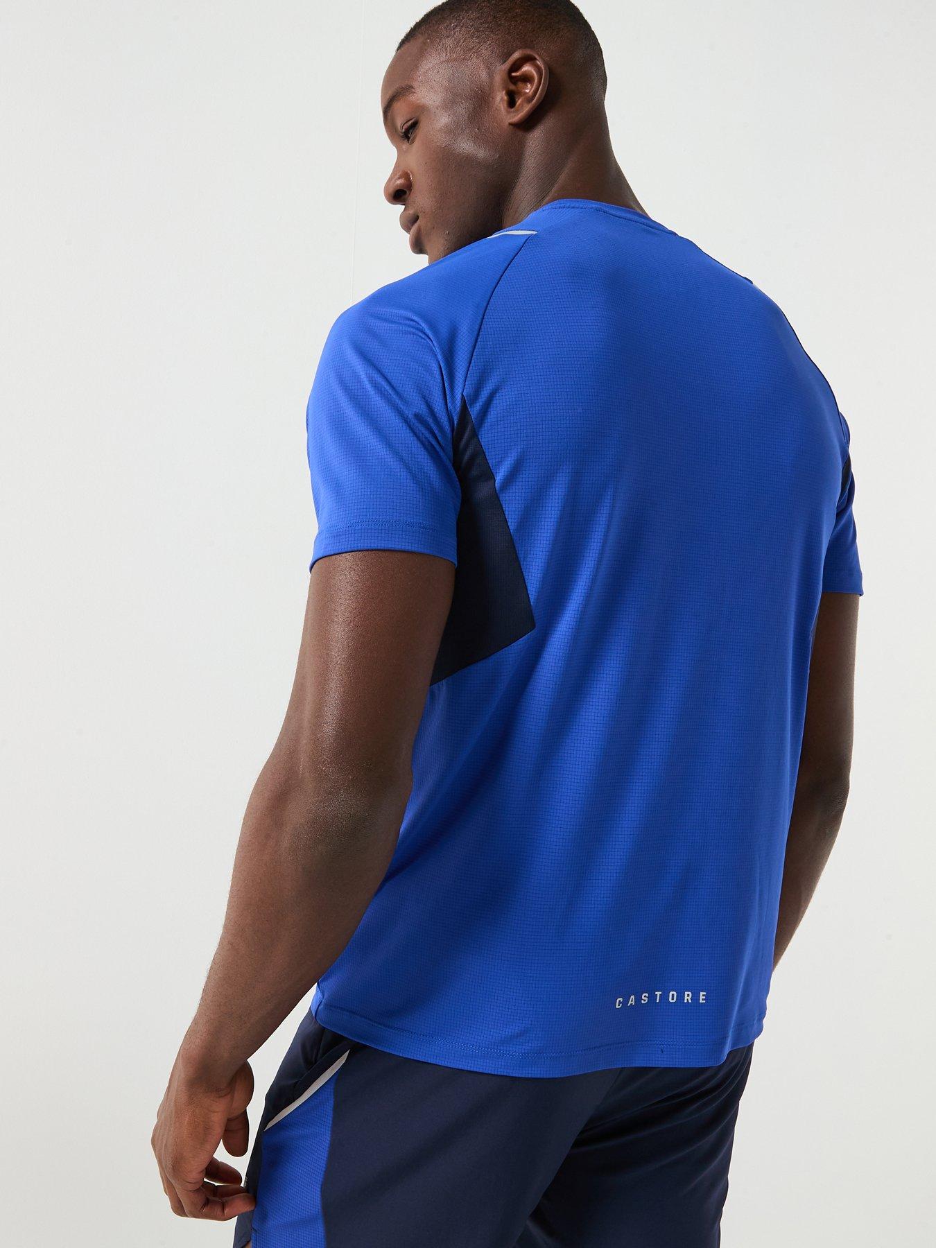 Image 2 of 5 of Castore Mens Training Apex Short Sleeve T-Shirt - Blue