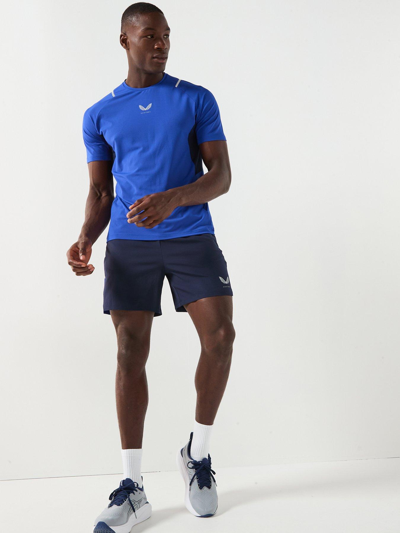 Image 3 of 5 of Castore Mens Training Apex Short Sleeve T-Shirt - Blue