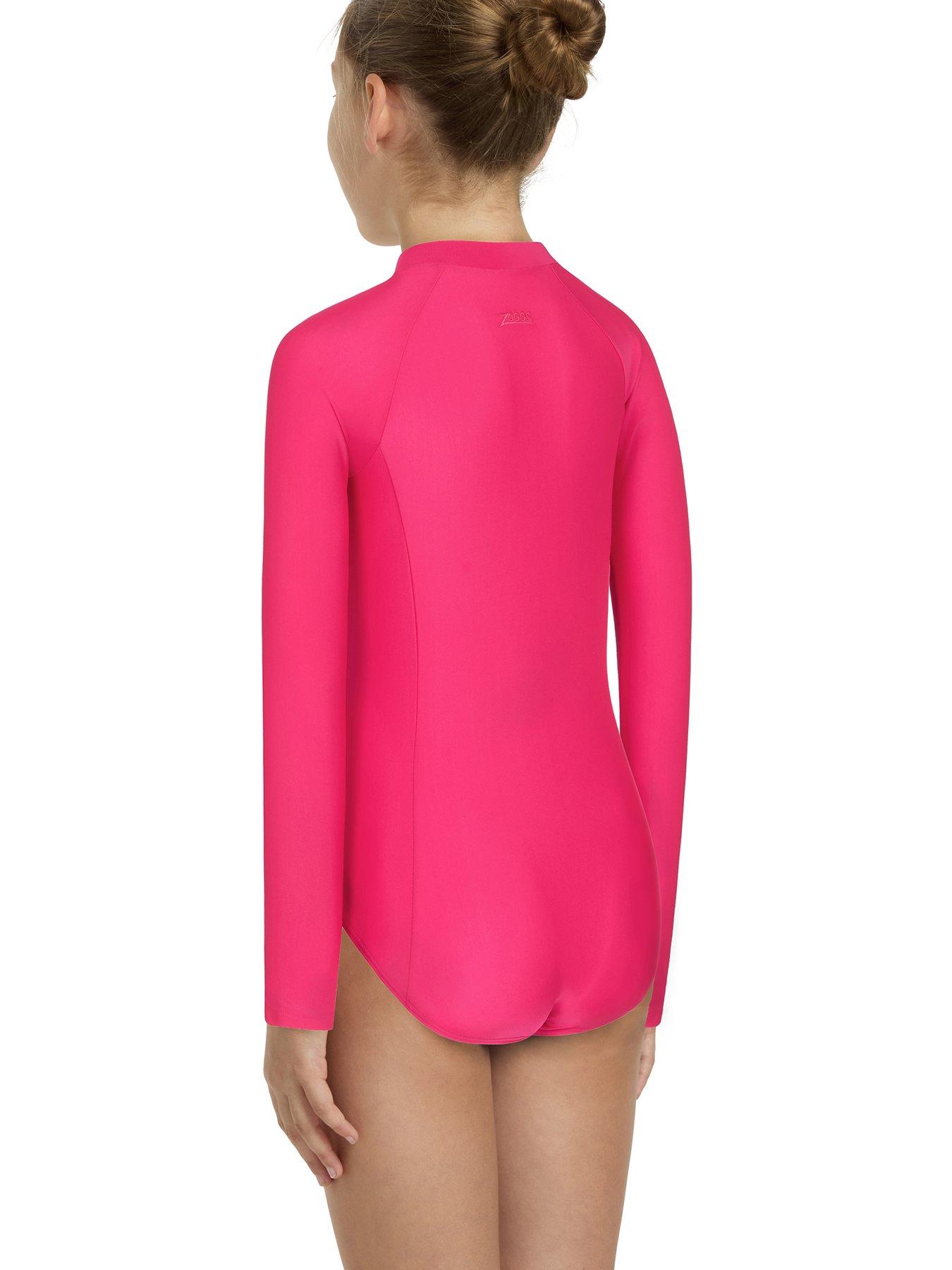 Image 3 of 4 of Zoggs Junior Girl's Waikiki Paddle Suit Swimsuit - Pink