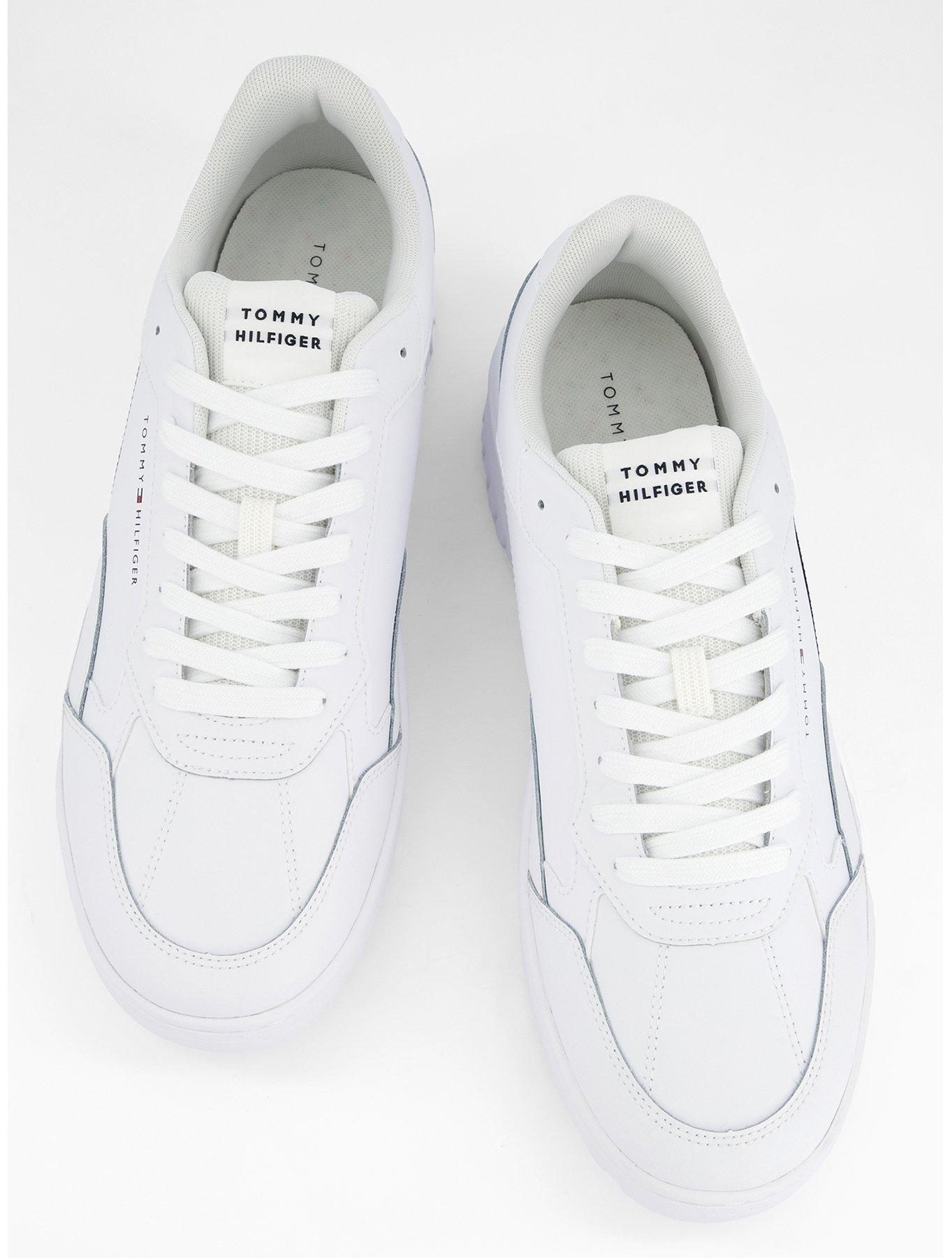 Image 3 of 7 of Tommy Hilfiger Th Basket Core Stripe Trainers - White