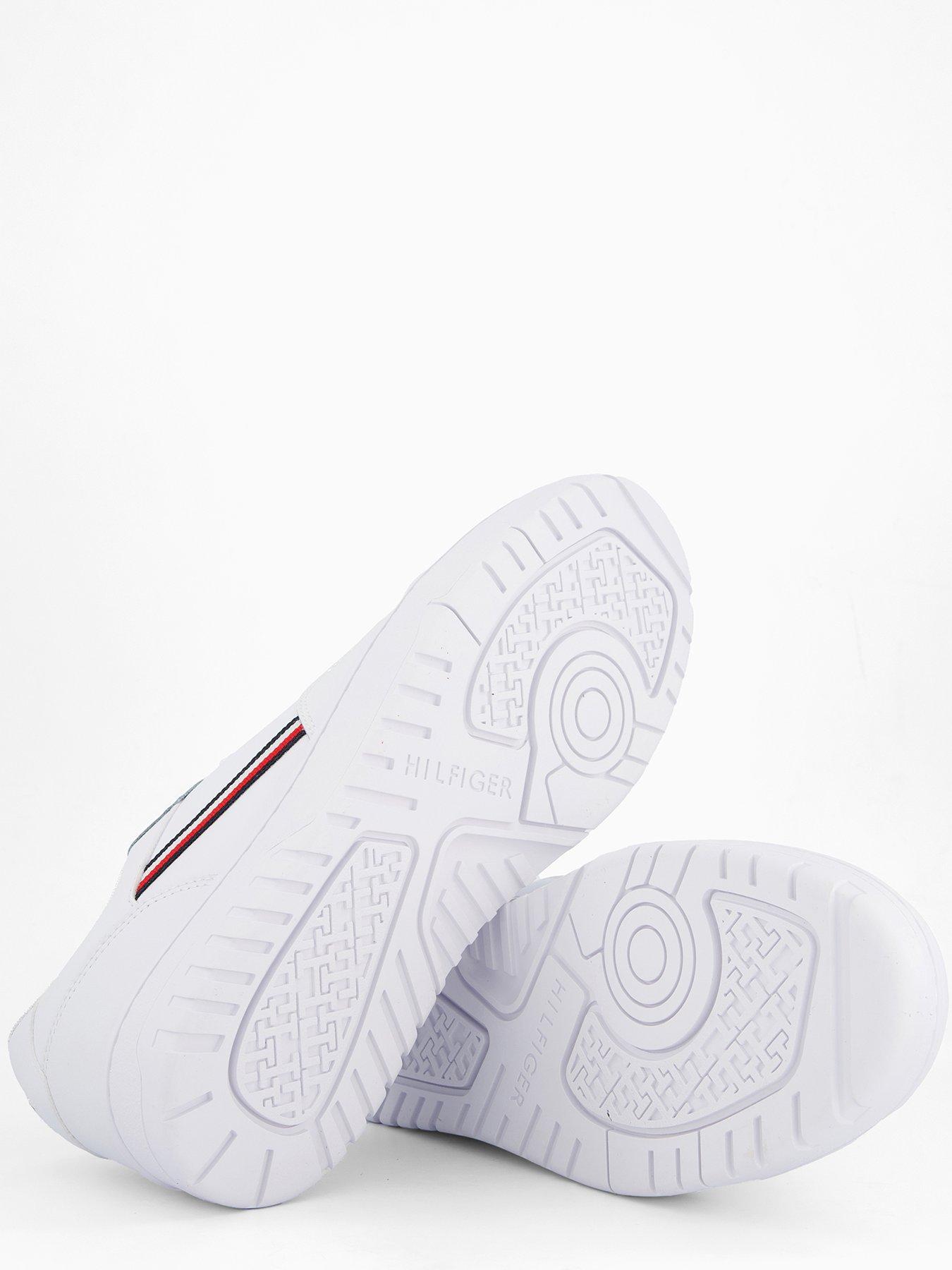 Image 4 of 7 of Tommy Hilfiger Th Basket Core Stripe Trainers - White