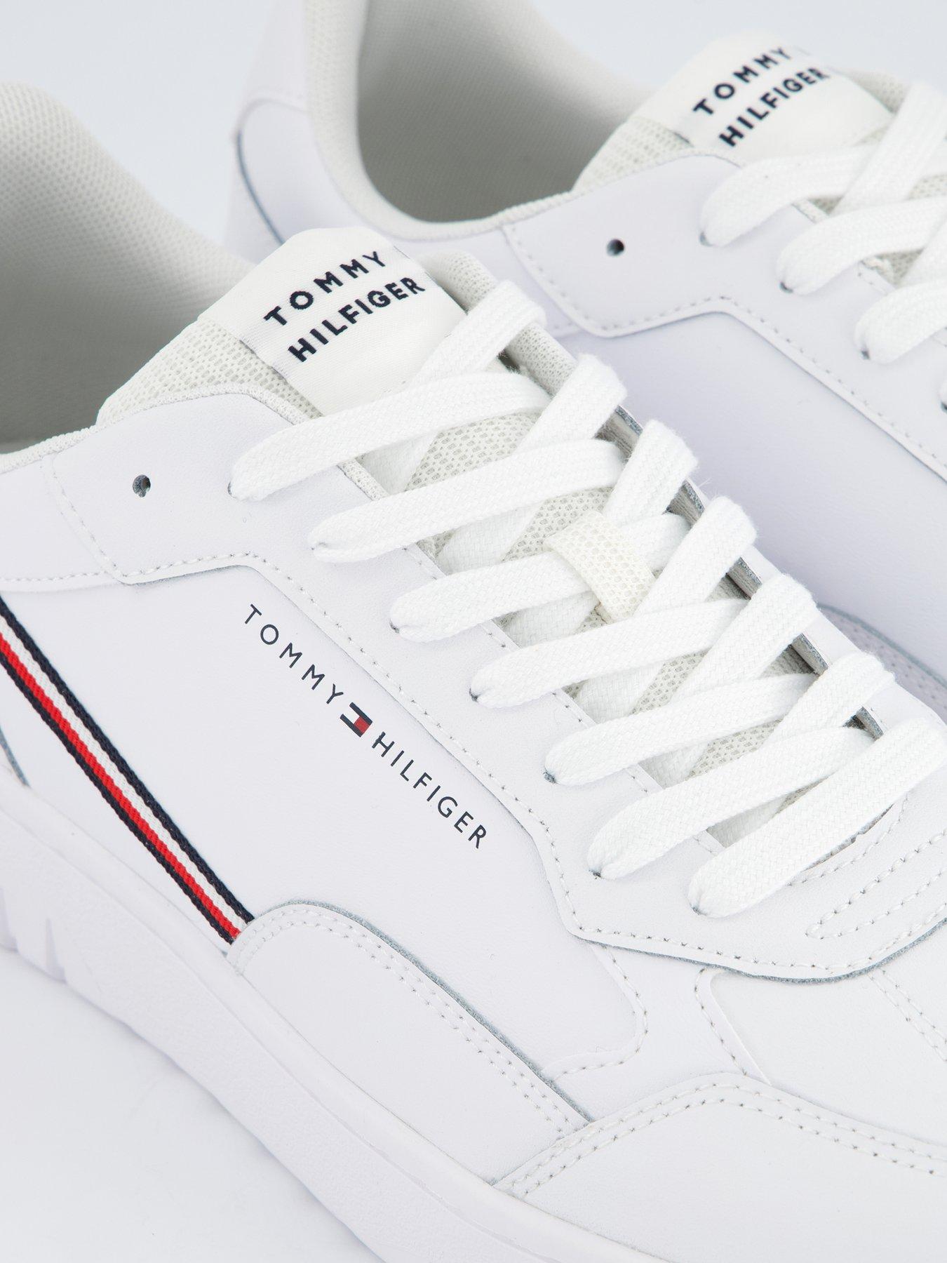 Image 5 of 7 of Tommy Hilfiger Th Basket Core Stripe Trainers - White