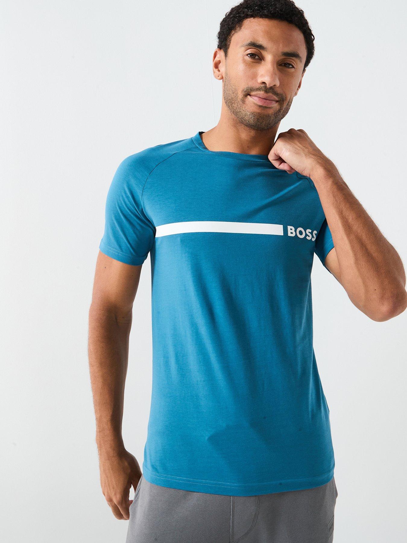 undefined Boss Bodywear Rn Slim Fit Stripe T-shirt - Blue