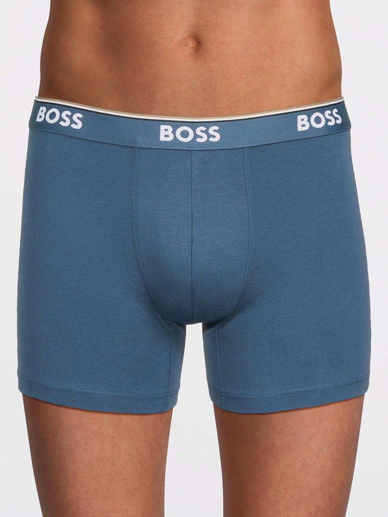 Image 2 of 3 of BOSS Bodywear 3 Pack Power Design Boxer - Blue