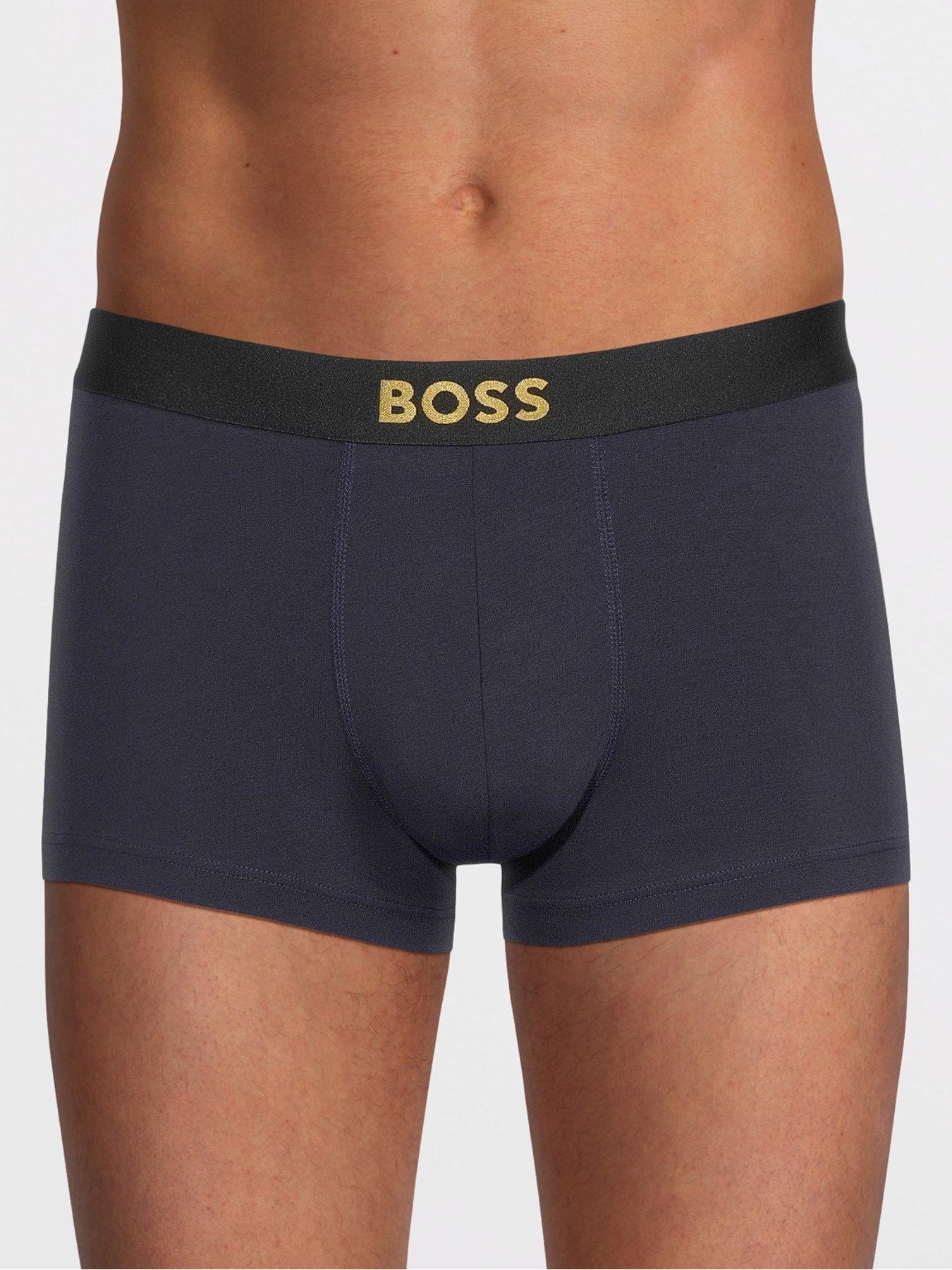 Image 2 of 3 of BOSS Bodywear 3 Pack Gold Logo Waistband Trunk Gift Set - Multi