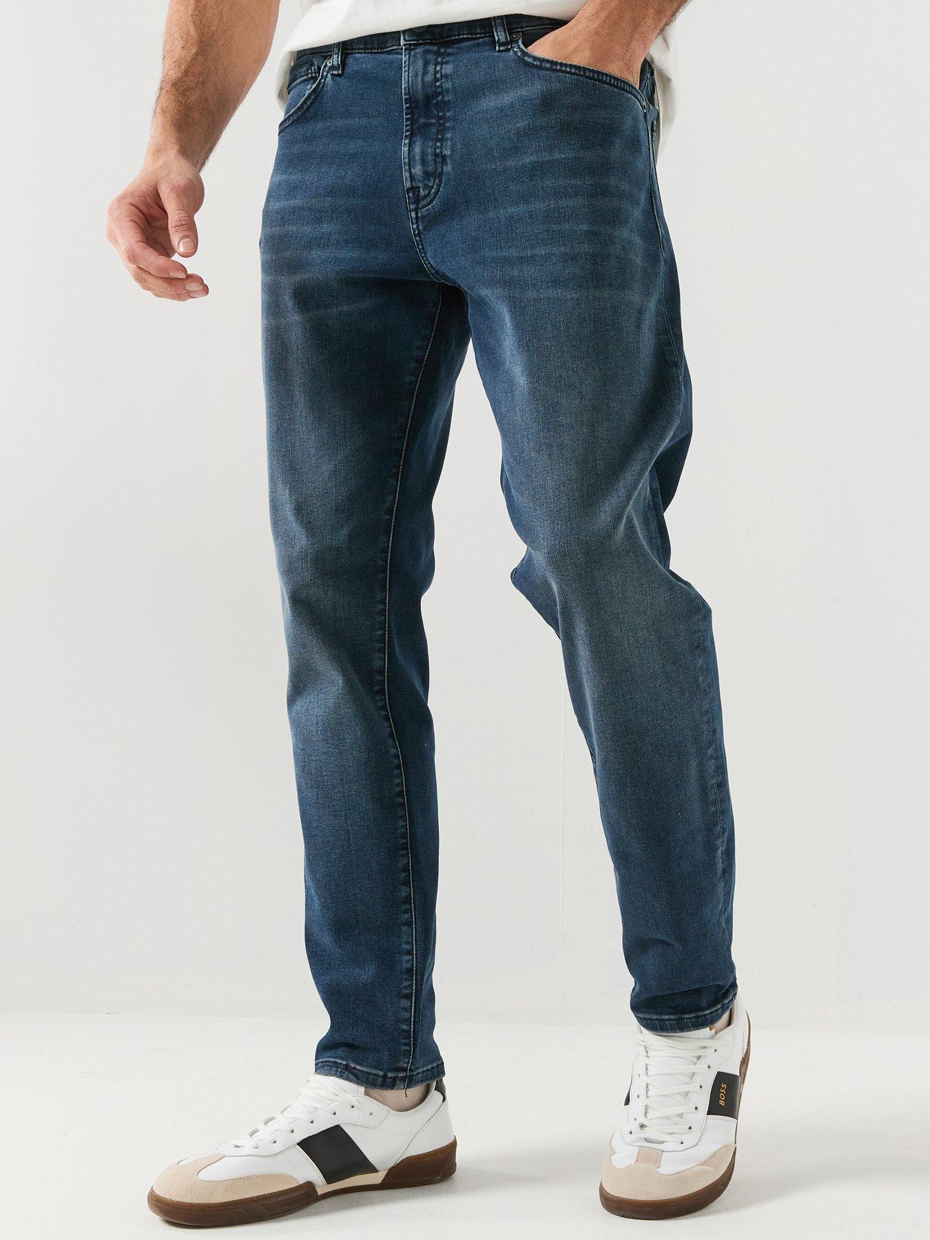 BOSS Onyx Tapered Fit Jeans - Dark Wash