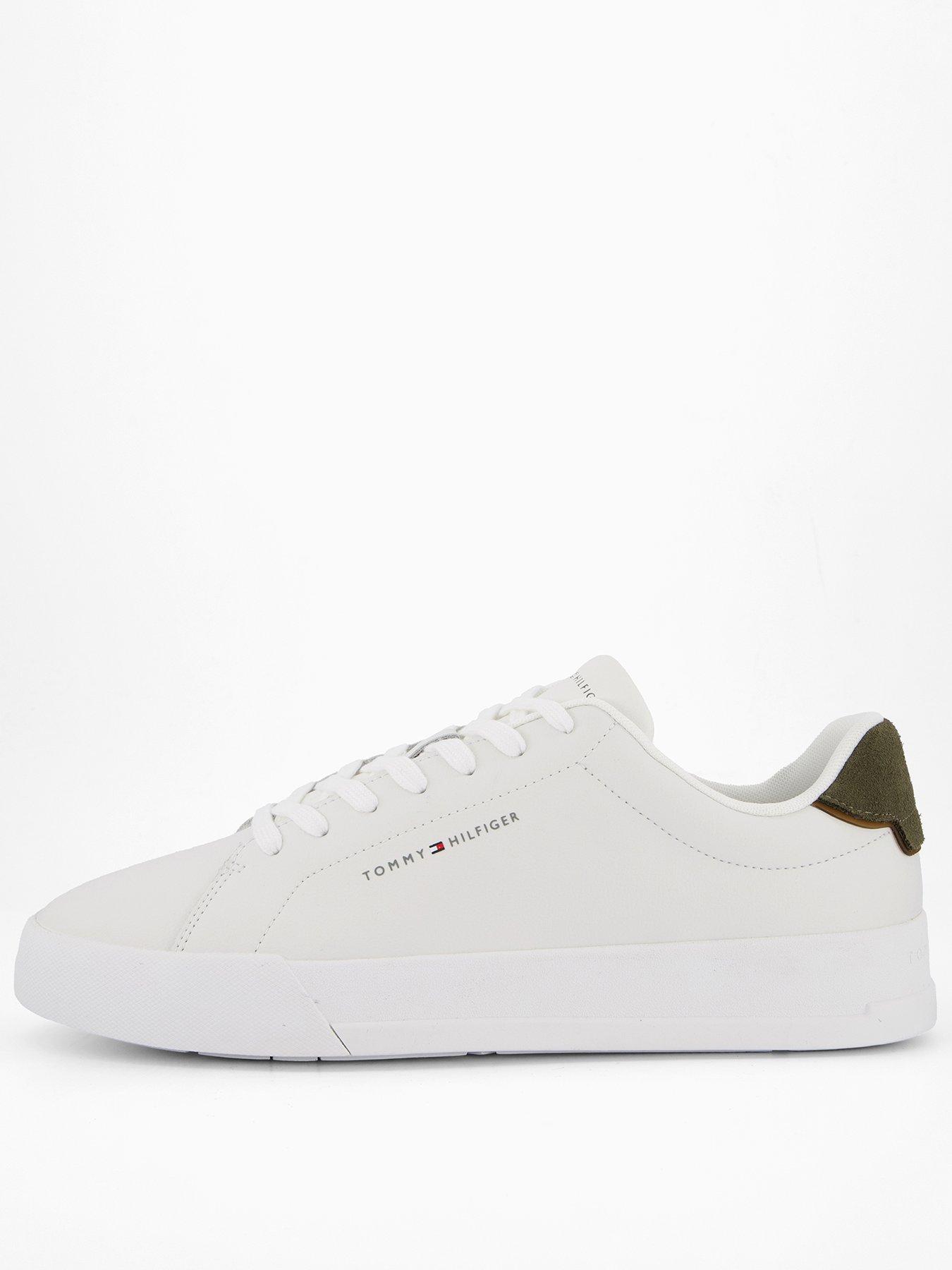 Image 1 of 7 of Tommy Hilfiger Court Leather Trainers - White