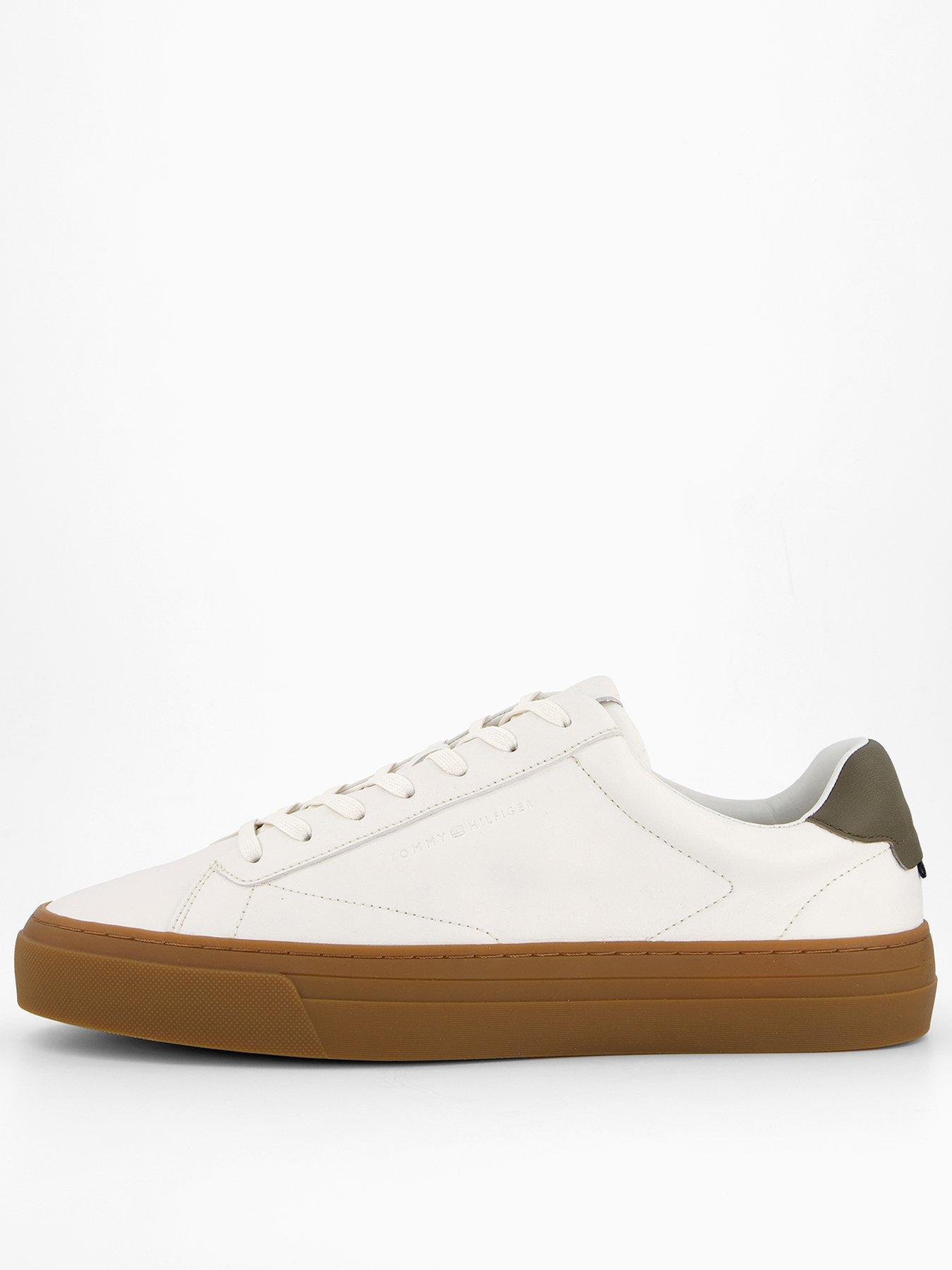 undefined Premium Dress Cupsole Leather Sneakers - White