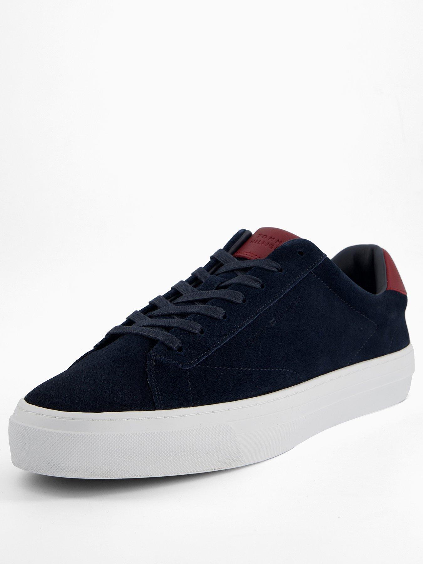 Image 2 of 7 of Tommy Hilfiger Premium Dress Cupsole Suede Trainers - Navy