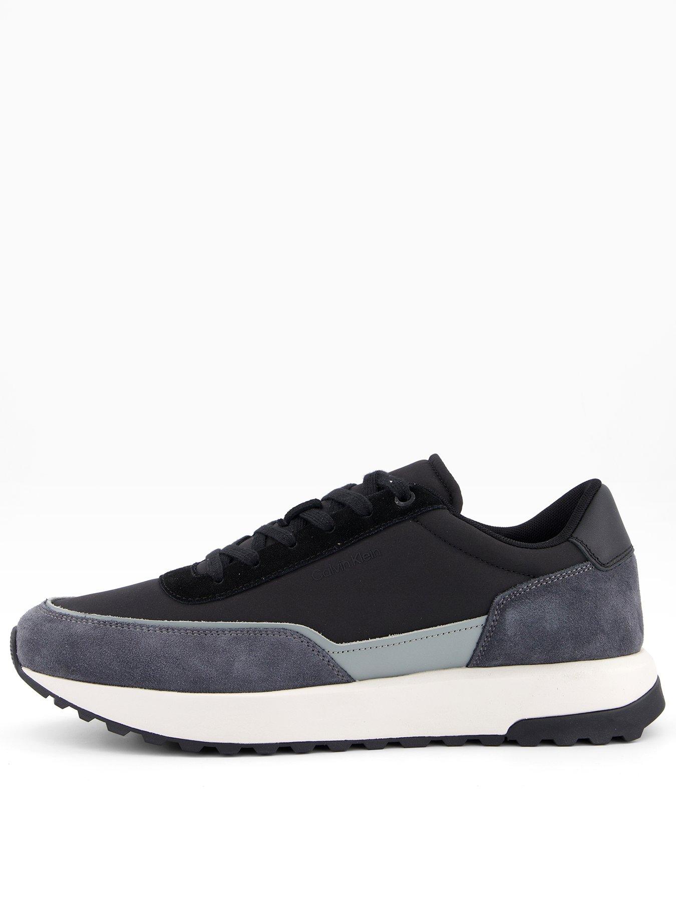 undefined Low Top Lace Up Repreve Mix Trainers - Black