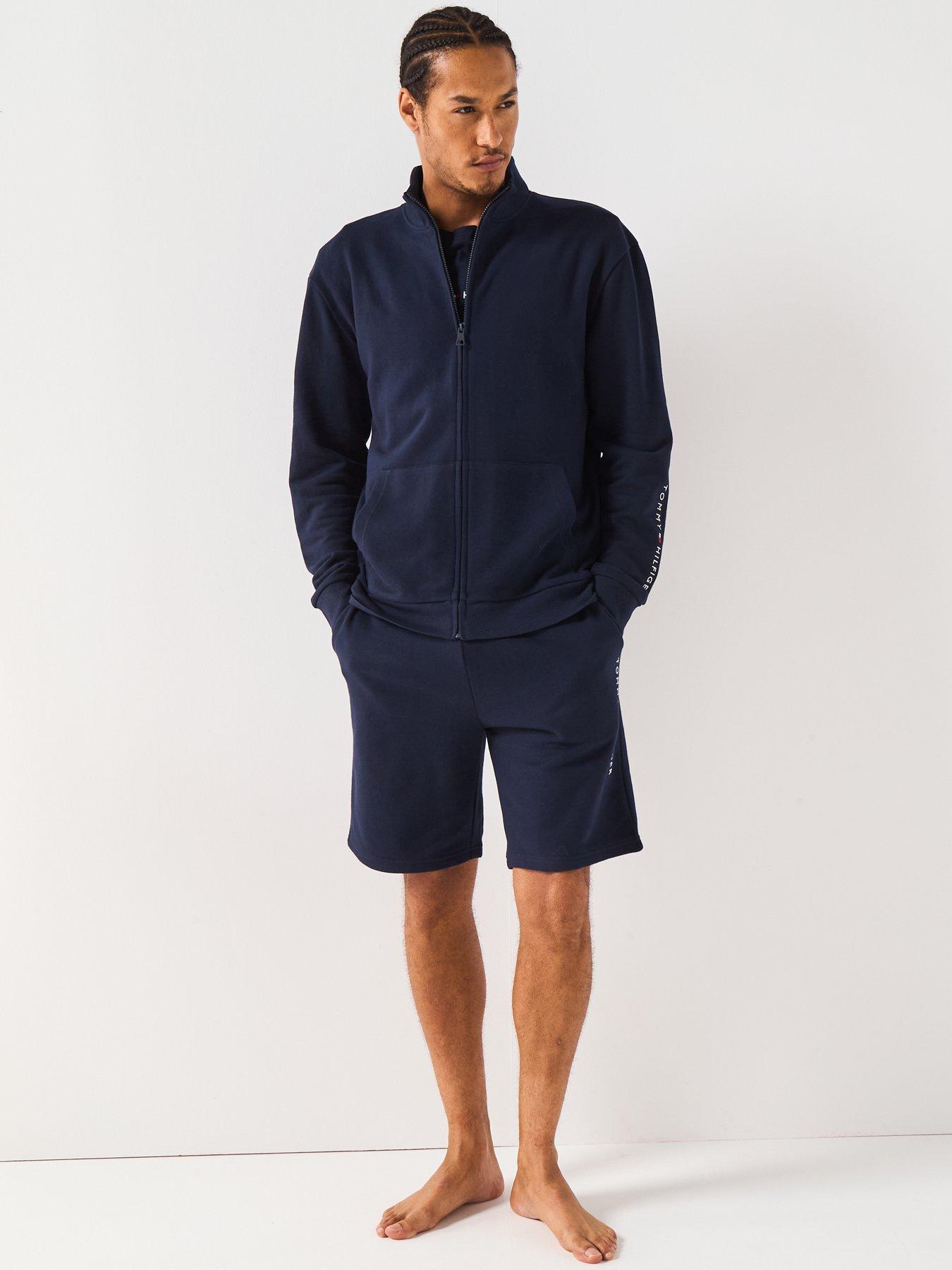 Image 3 of 6 of Tommy Hilfiger Loungewear Original Full Zip Sweatshirt - Navy