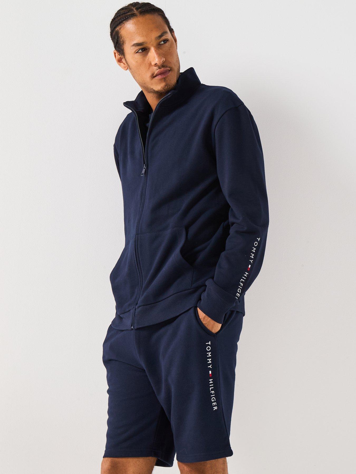 Image 5 of 6 of Tommy Hilfiger Loungewear Original Full Zip Sweatshirt - Navy