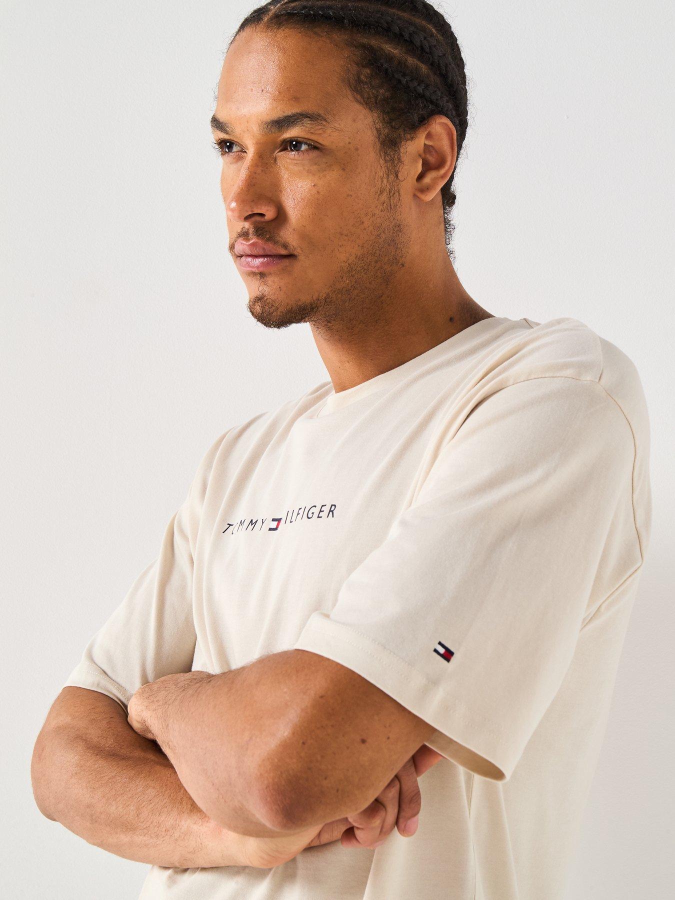 Image 4 of 5 of Tommy Hilfiger Original Loungewear T-Shirt - Natural
