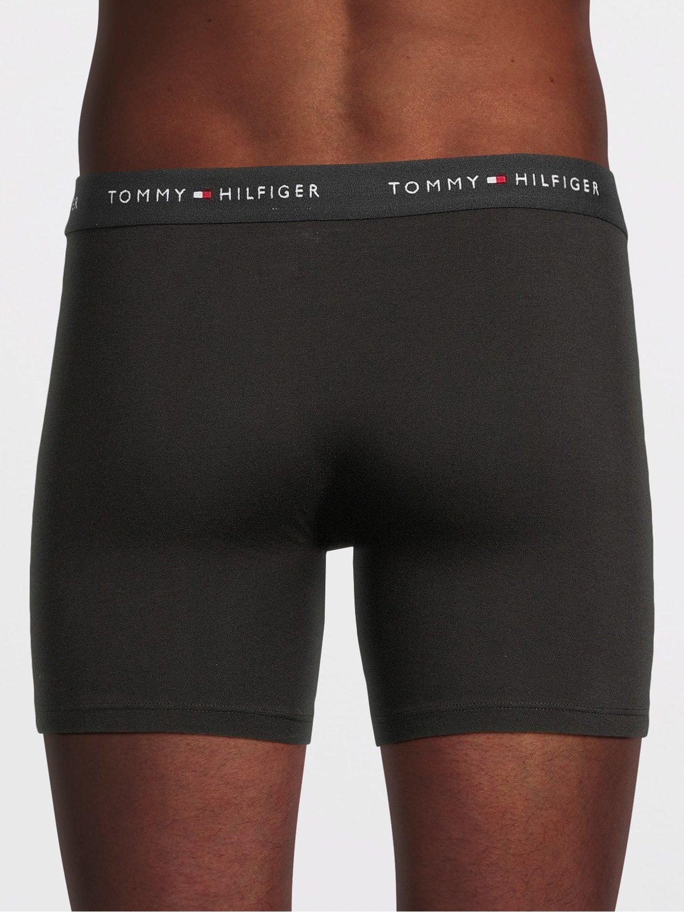 Image 3 of 3 of Tommy Hilfiger 3 Pack Signature Cotton Boxer Briefs - Black
